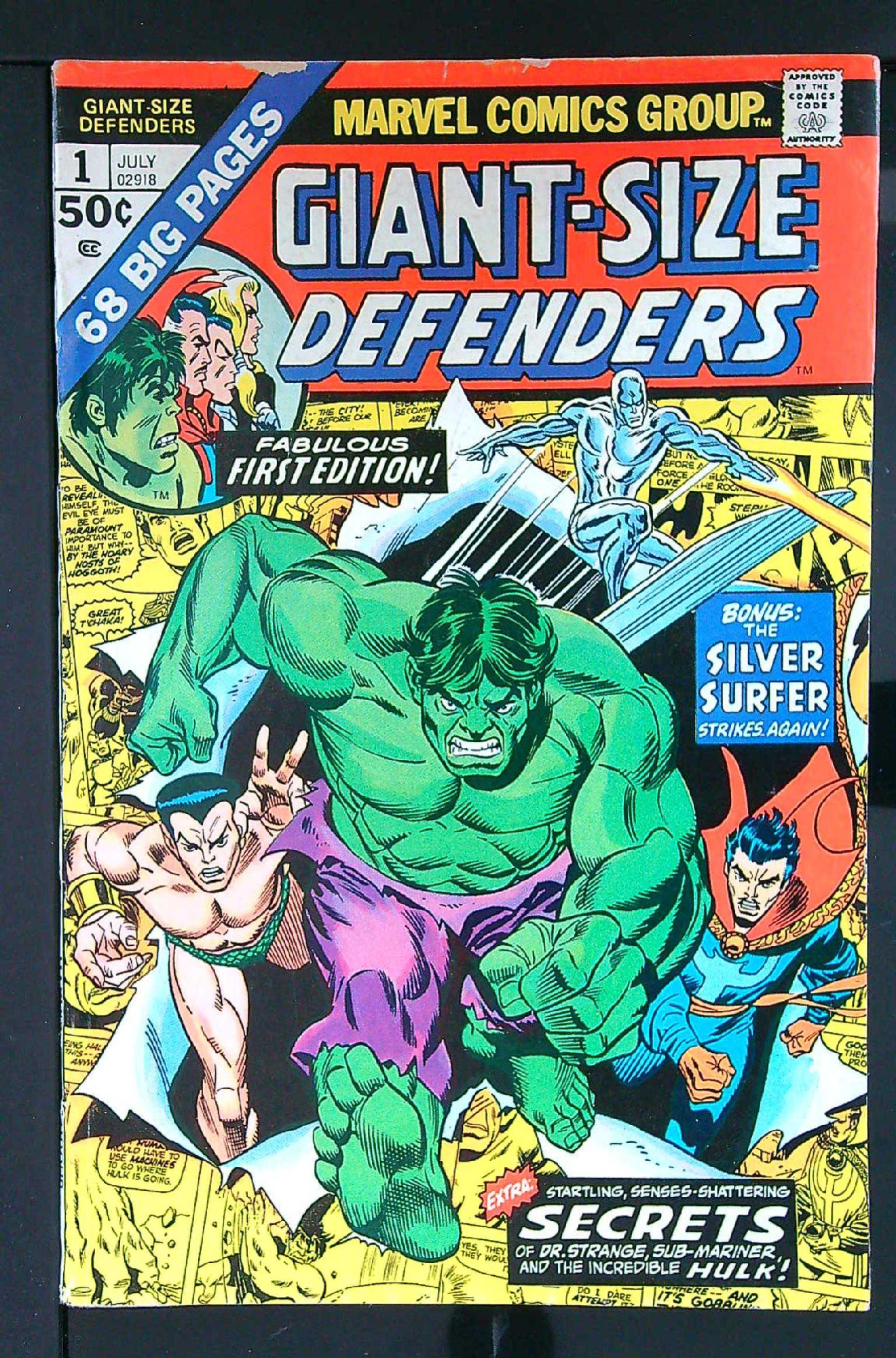 Cover of Giant-Size Defenders #1. One of 250,000 Vintage American Comics on sale from Krypton!
