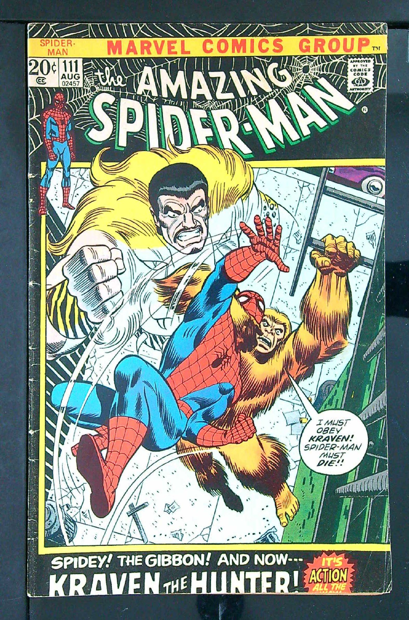 ACTUAL SCAN OF COMIC!<br> Cover of Amazing Spider-Man (Vol 1) #111. One of 250,000 Vintage American Comics on sale from Krypton!