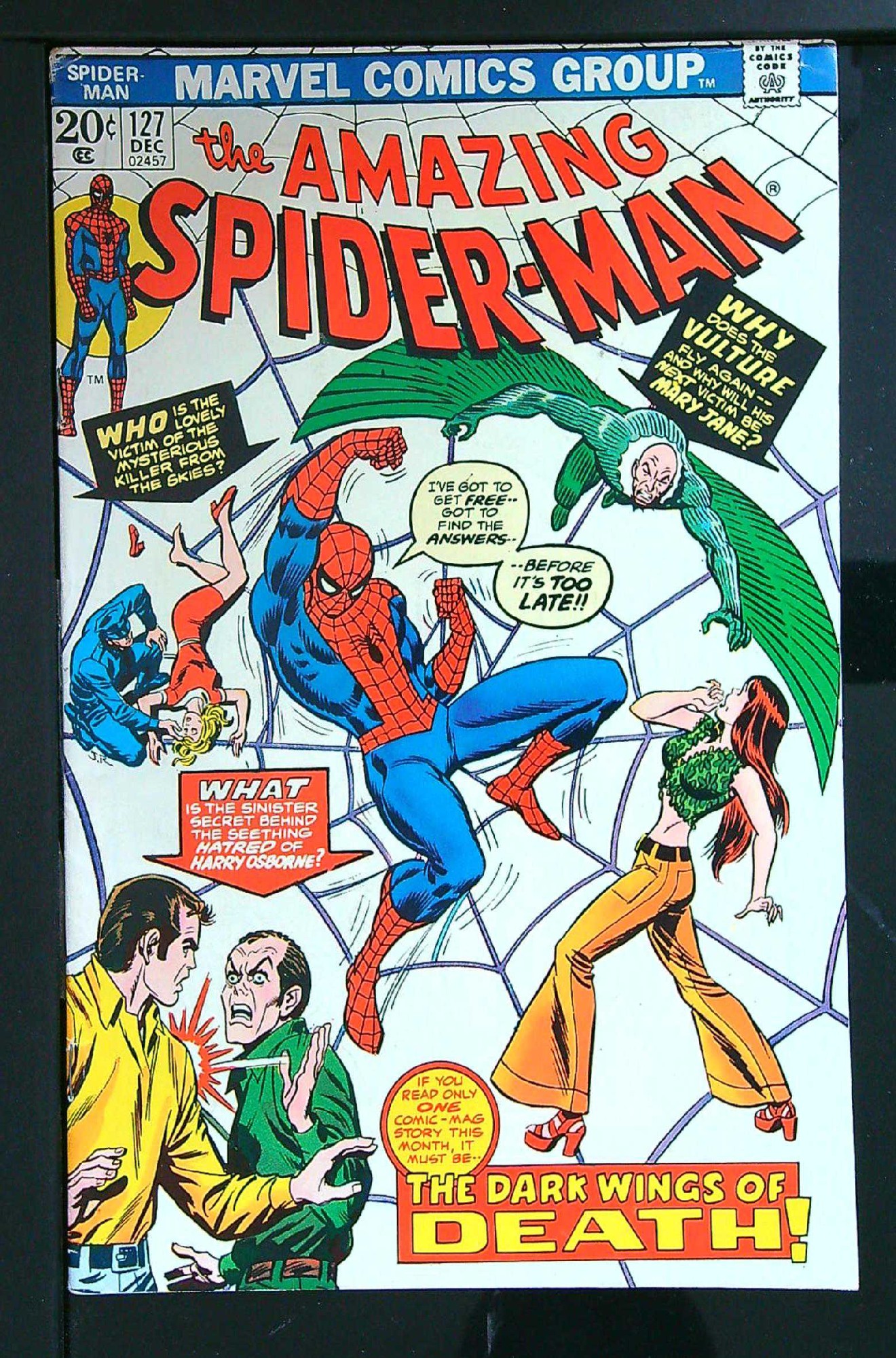 ACTUAL SCAN OF COMIC!<br> Cover of Amazing Spider-Man (Vol 1) #127. One of 250,000 Vintage American Comics on sale from Krypton!