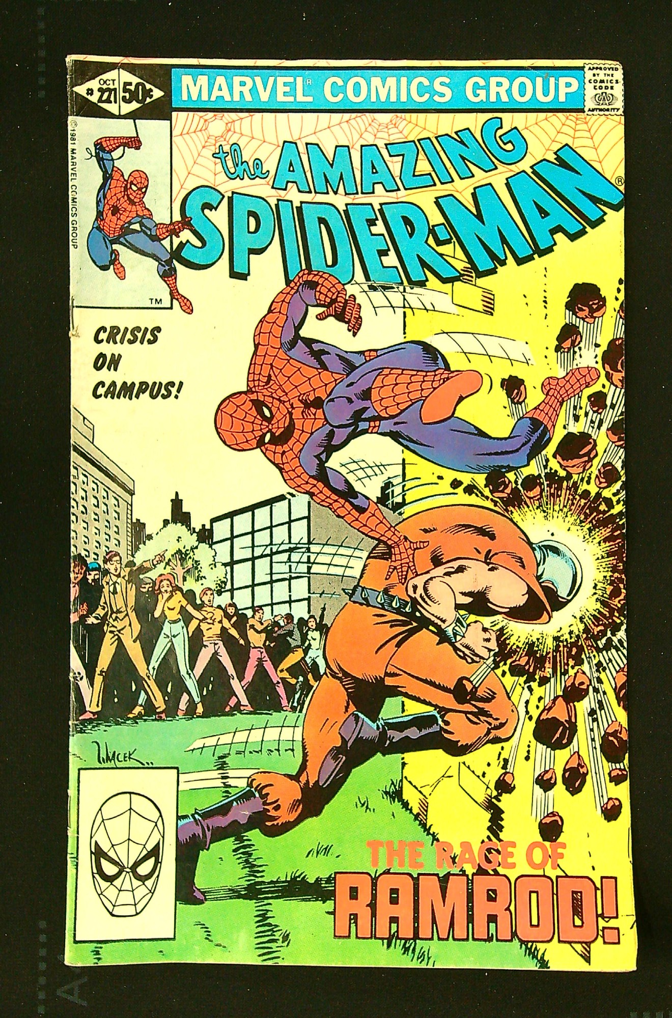 ACTUAL SCAN OF COMIC!<br> Cover of Amazing Spider-Man (Vol 1) #221. One of 250,000 Vintage American Comics on sale from Krypton!