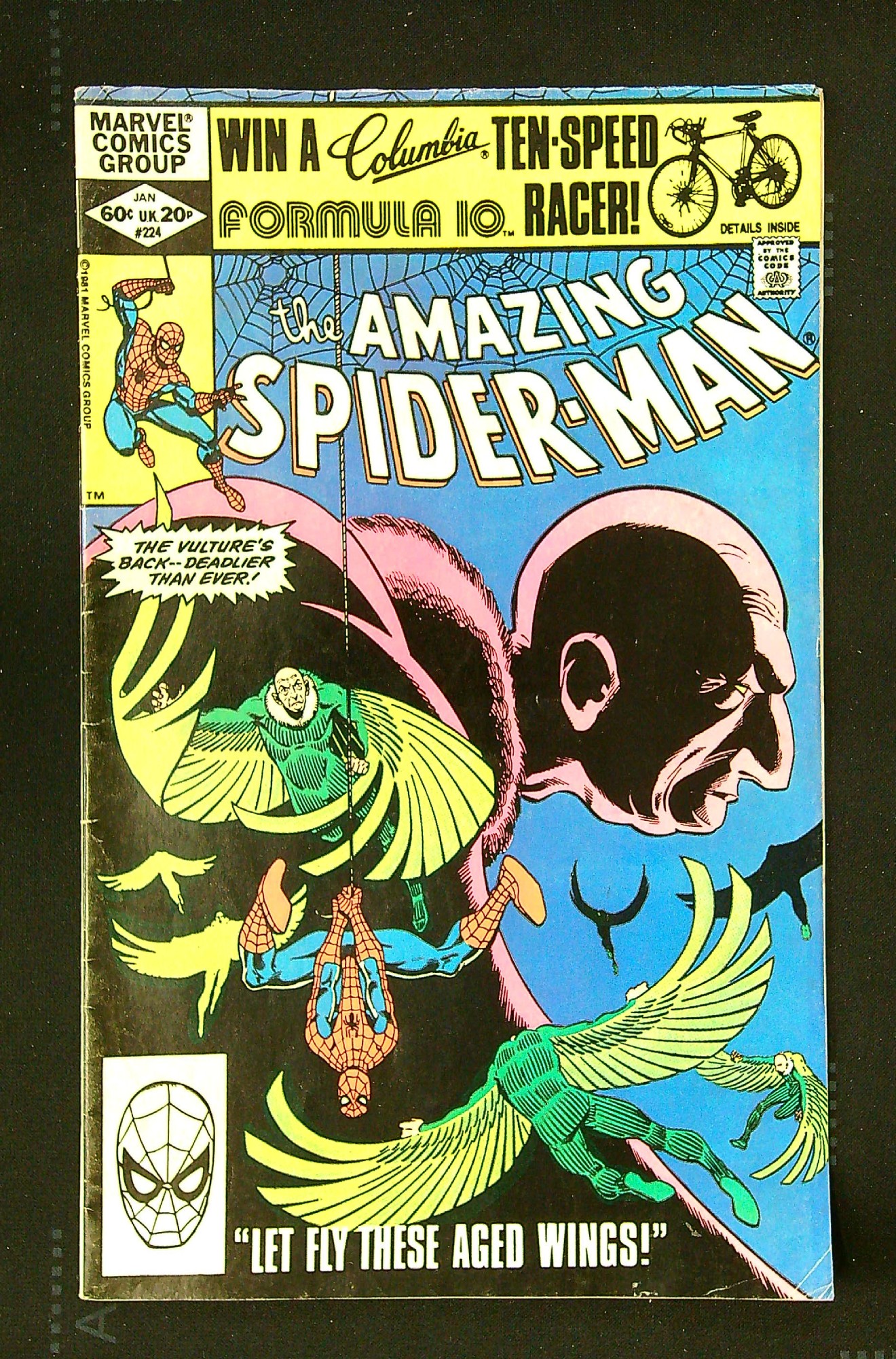ACTUAL SCAN OF COMIC!<br> Cover of Amazing Spider-Man (Vol 1) #224. One of 250,000 Vintage American Comics on sale from Krypton!