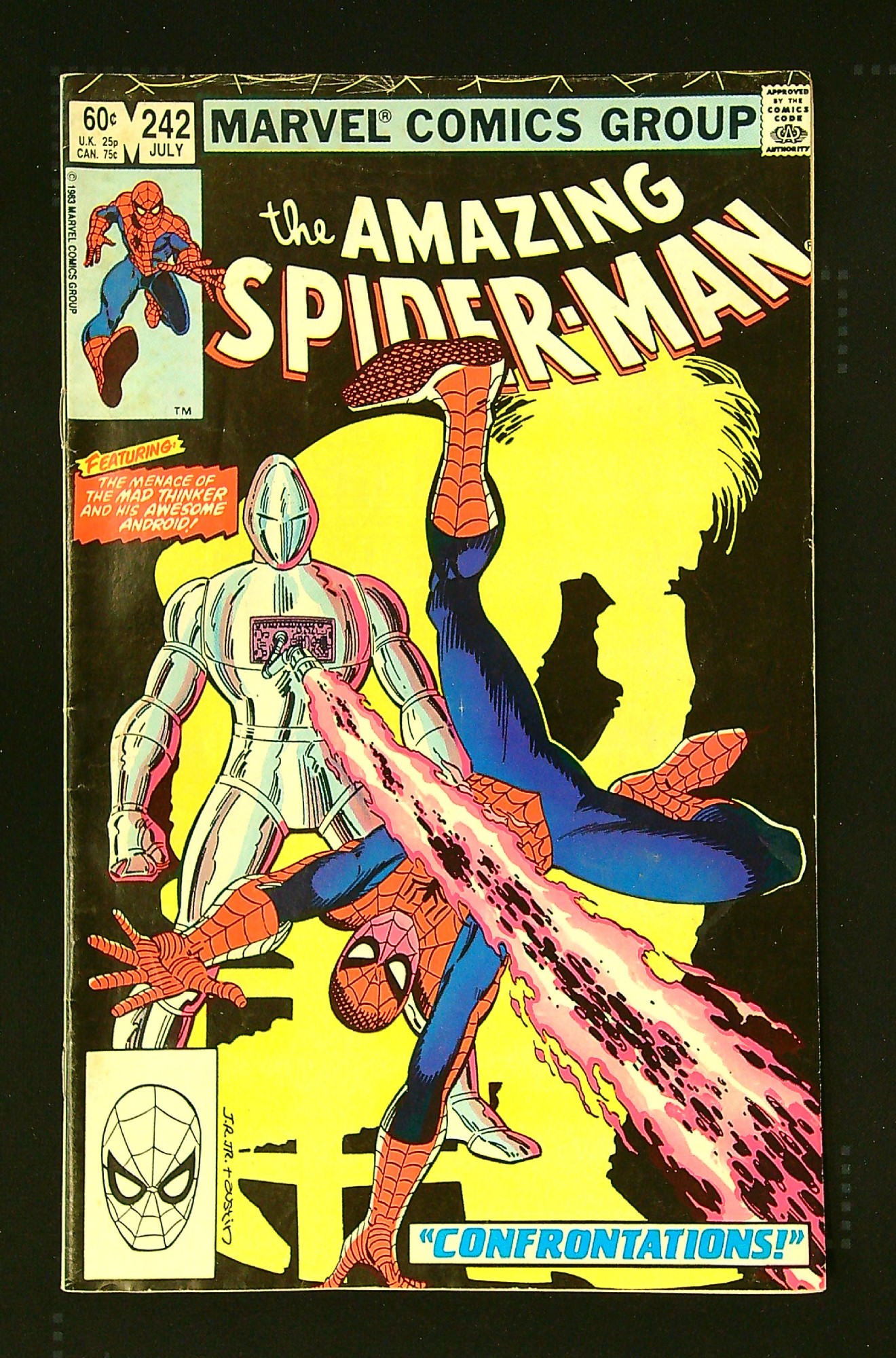 ACTUAL SCAN OF COMIC!<br> Cover of Amazing Spider-Man (Vol 1) #242. One of 250,000 Vintage American Comics on sale from Krypton!
