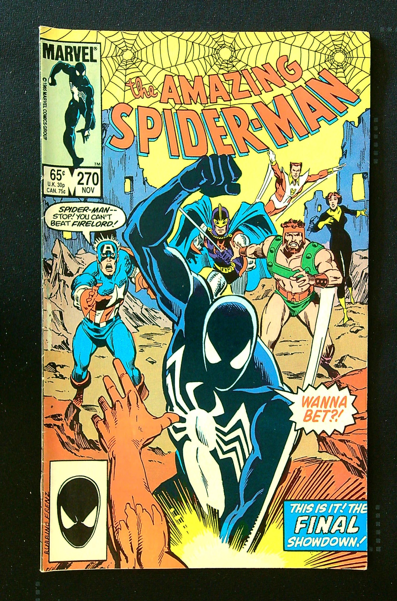 ACTUAL SCAN OF COMIC!<br> Cover of Amazing Spider-Man (Vol 1) #270. One of 250,000 Vintage American Comics on sale from Krypton!