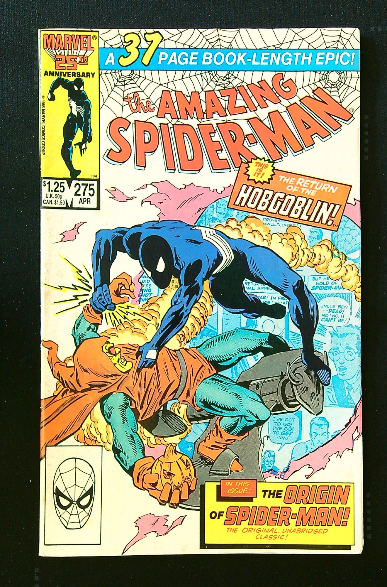 ACTUAL SCAN OF COMIC!<br> Cover of Amazing Spider-Man (Vol 1) #275. One of 250,000 Vintage American Comics on sale from Krypton!