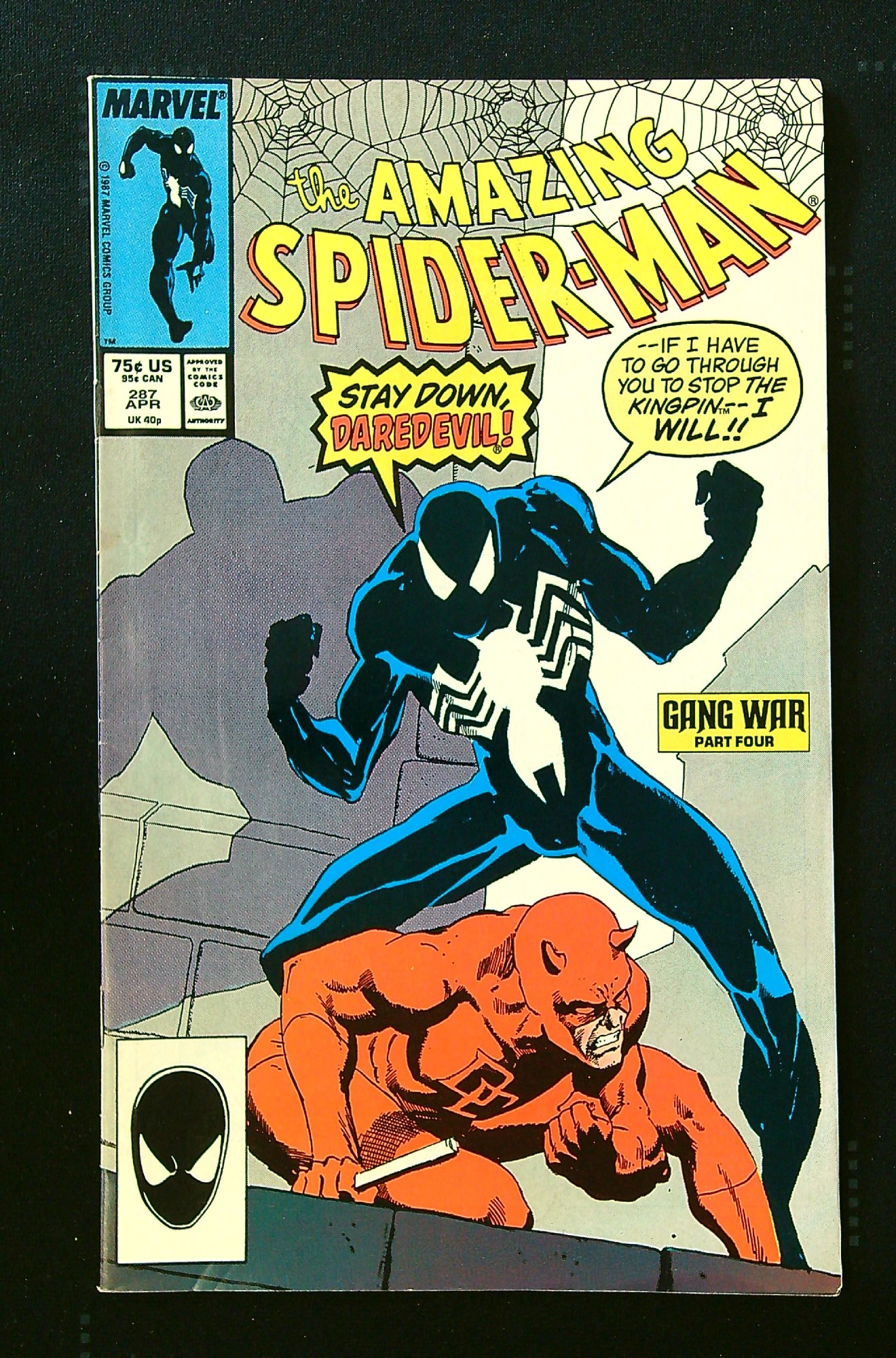 ACTUAL SCAN OF COMIC!<br> Cover of Amazing Spider-Man (Vol 1) #287. One of 250,000 Vintage American Comics on sale from Krypton!