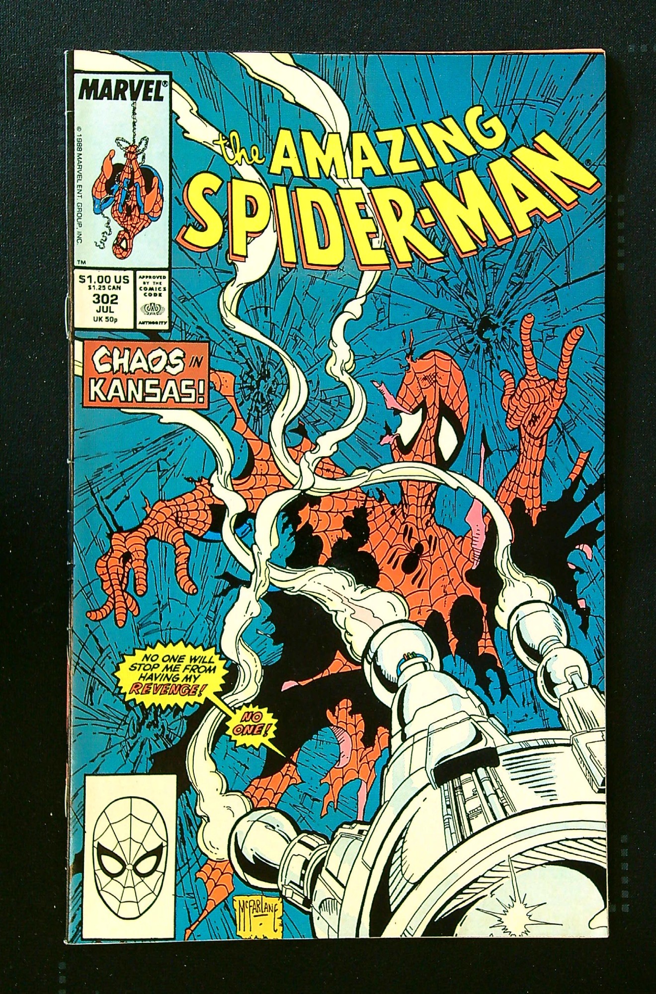 ACTUAL SCAN OF COMIC!<br> Cover of Amazing Spider-Man (Vol 1) #302. One of 250,000 Vintage American Comics on sale from Krypton!