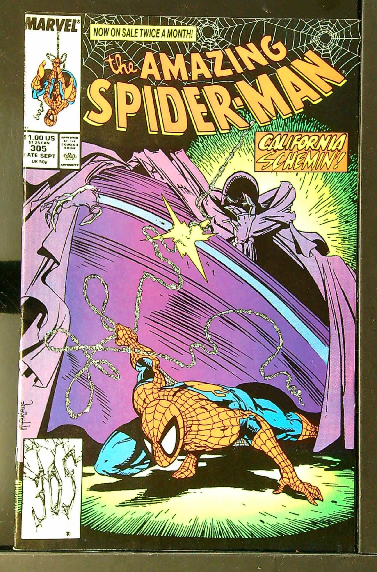 ACTUAL SCAN OF COMIC!<br> Cover of Amazing Spider-Man (Vol 1) #305. One of 250,000 Vintage American Comics on sale from Krypton!