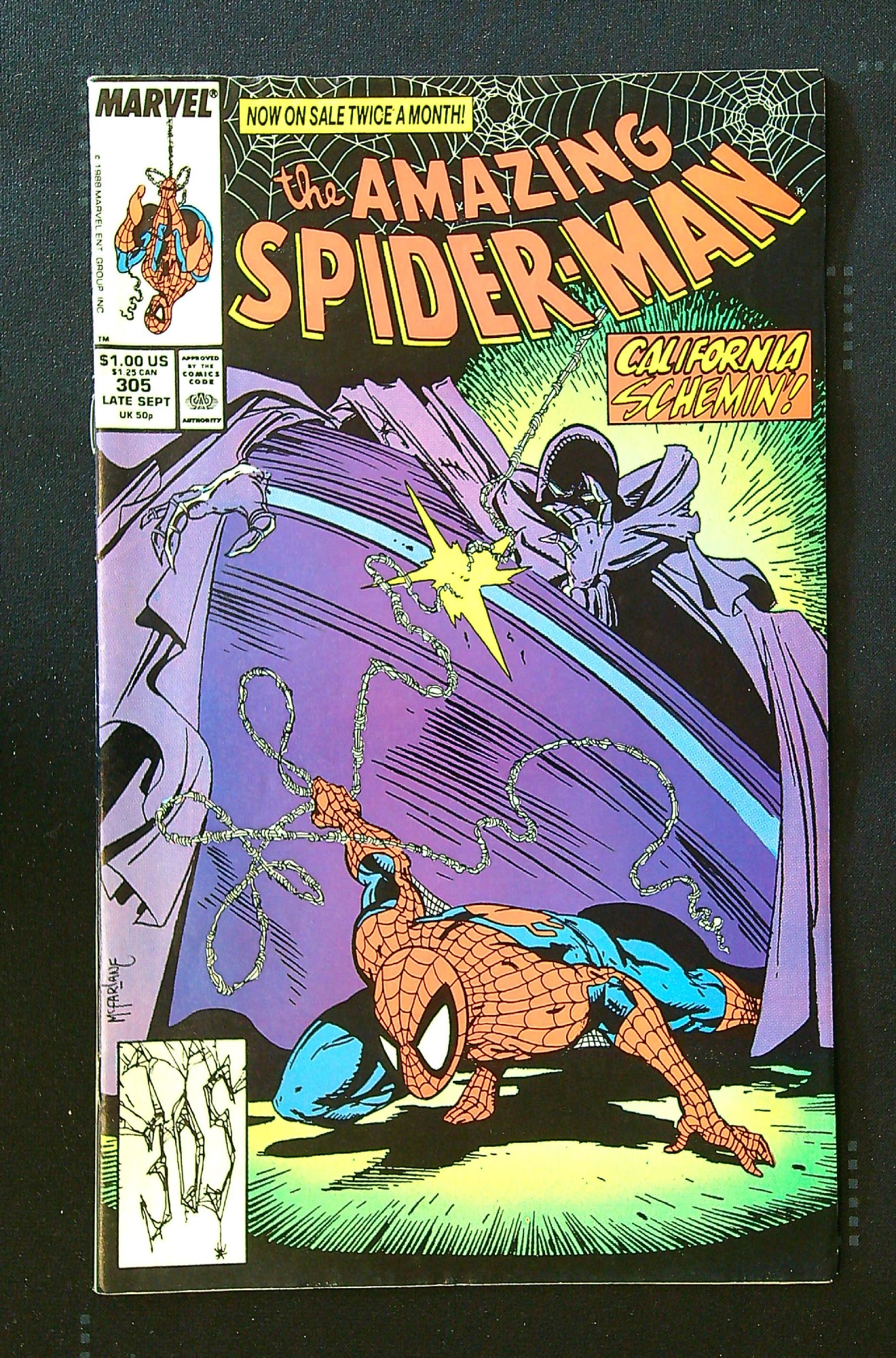 ACTUAL SCAN OF COMIC!<br> Cover of Amazing Spider-Man (Vol 1) #305. One of 250,000 Vintage American Comics on sale from Krypton!