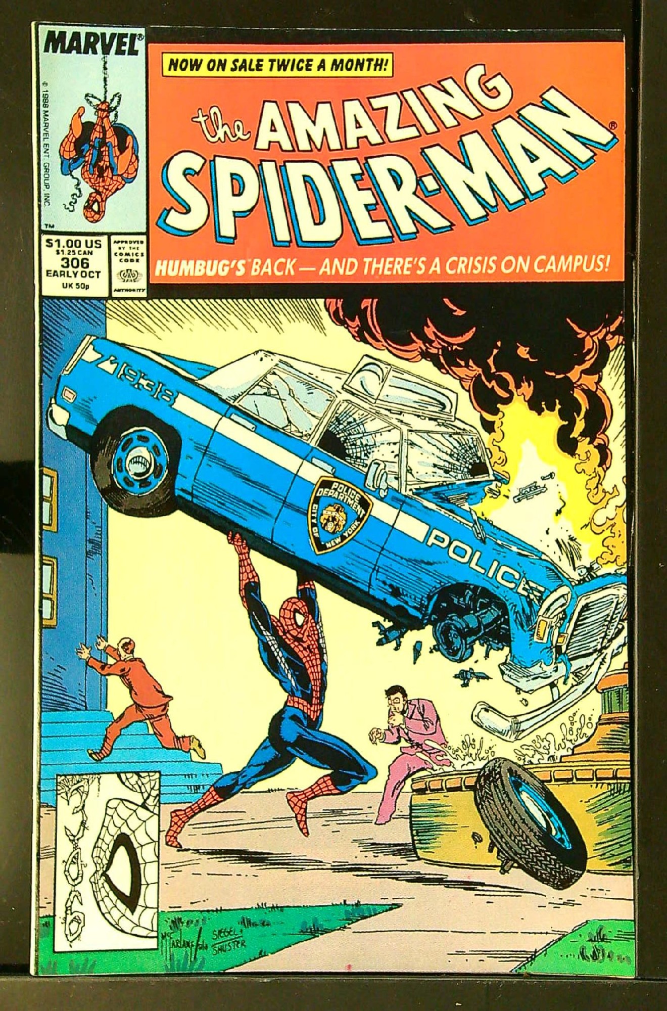 ACTUAL SCAN OF COMIC!<br> Cover of Amazing Spider-Man (Vol 1) #306. One of 250,000 Vintage American Comics on sale from Krypton!
