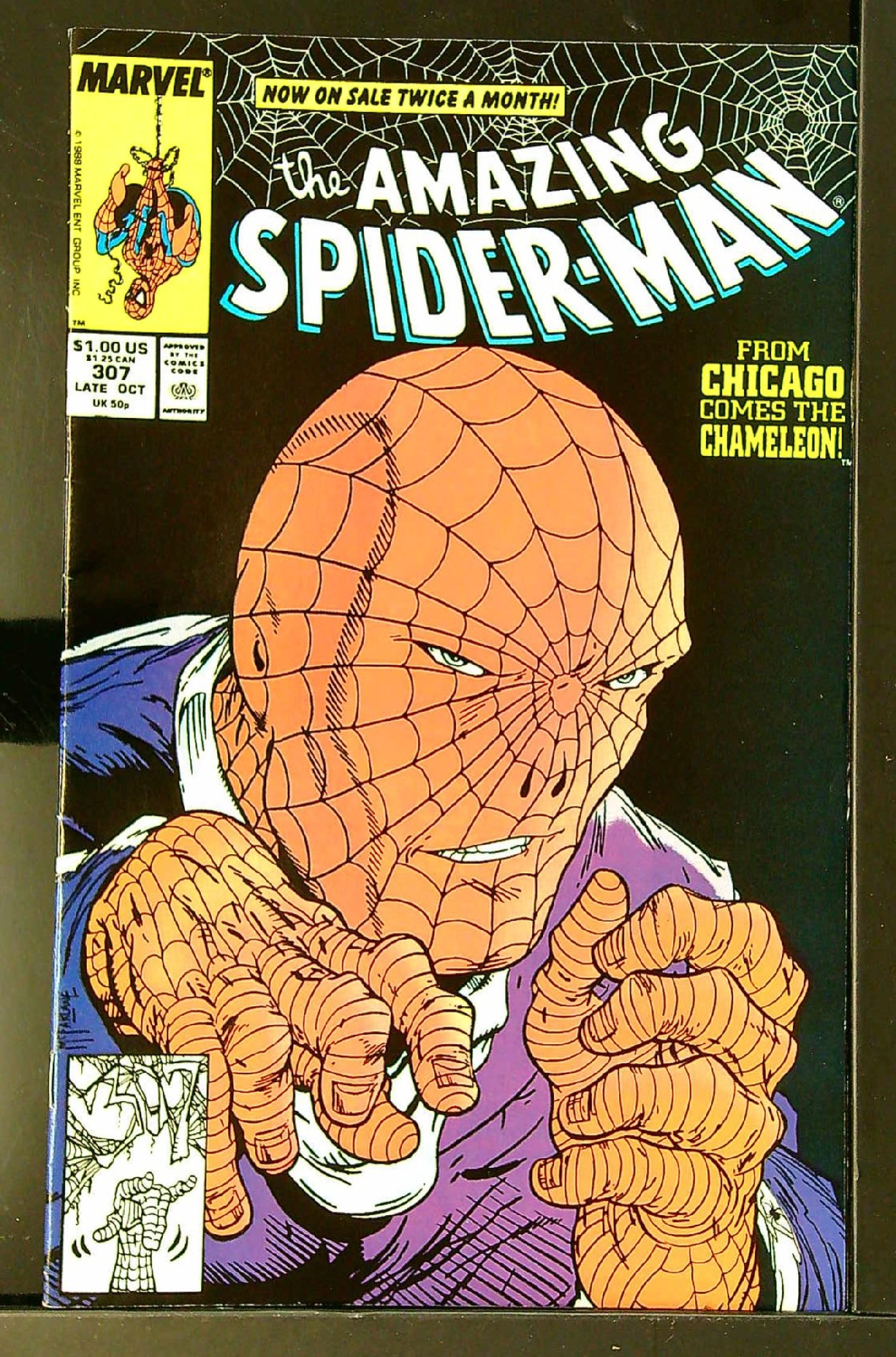 ACTUAL SCAN OF COMIC!<br> Cover of Amazing Spider-Man (Vol 1) #307. One of 250,000 Vintage American Comics on sale from Krypton!