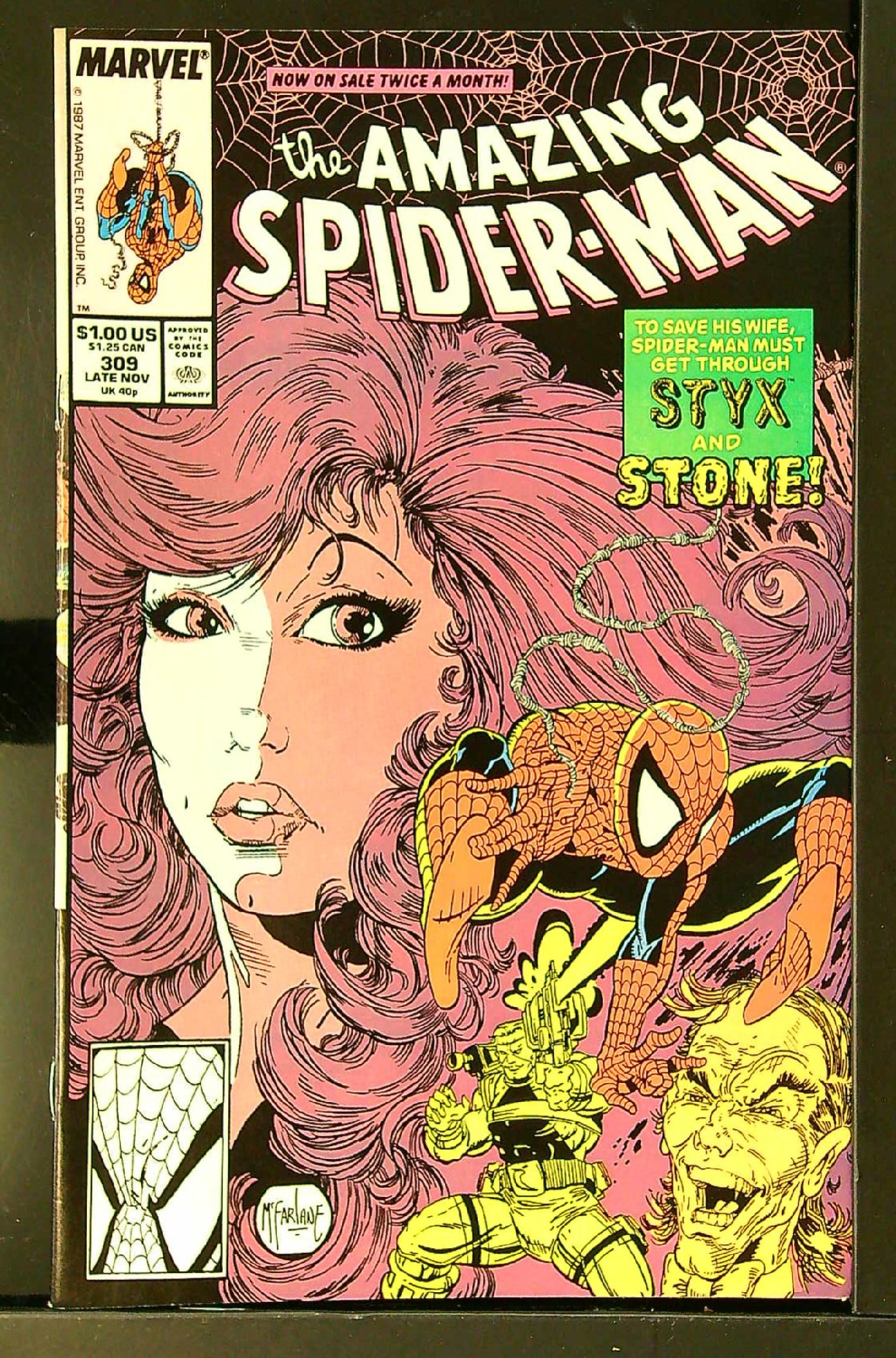 ACTUAL SCAN OF COMIC!<br> Cover of Amazing Spider-Man (Vol 1) #309. One of 250,000 Vintage American Comics on sale from Krypton!