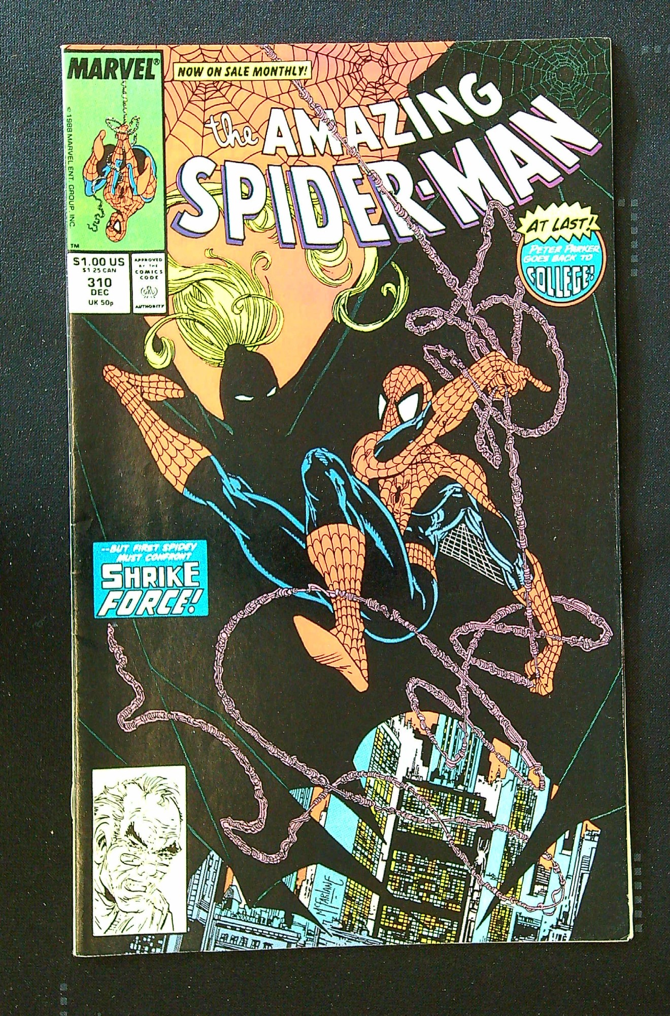 ACTUAL SCAN OF COMIC!<br> Cover of Amazing Spider-Man (Vol 1) #310. One of 250,000 Vintage American Comics on sale from Krypton!