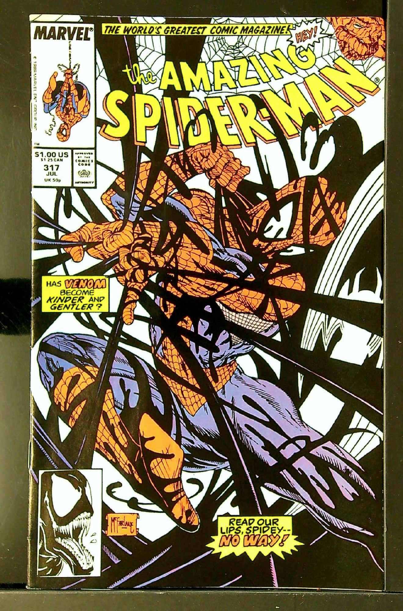 ACTUAL SCAN OF COMIC!<br> Cover of Amazing Spider-Man (Vol 1) #317. One of 250,000 Vintage American Comics on sale from Krypton!