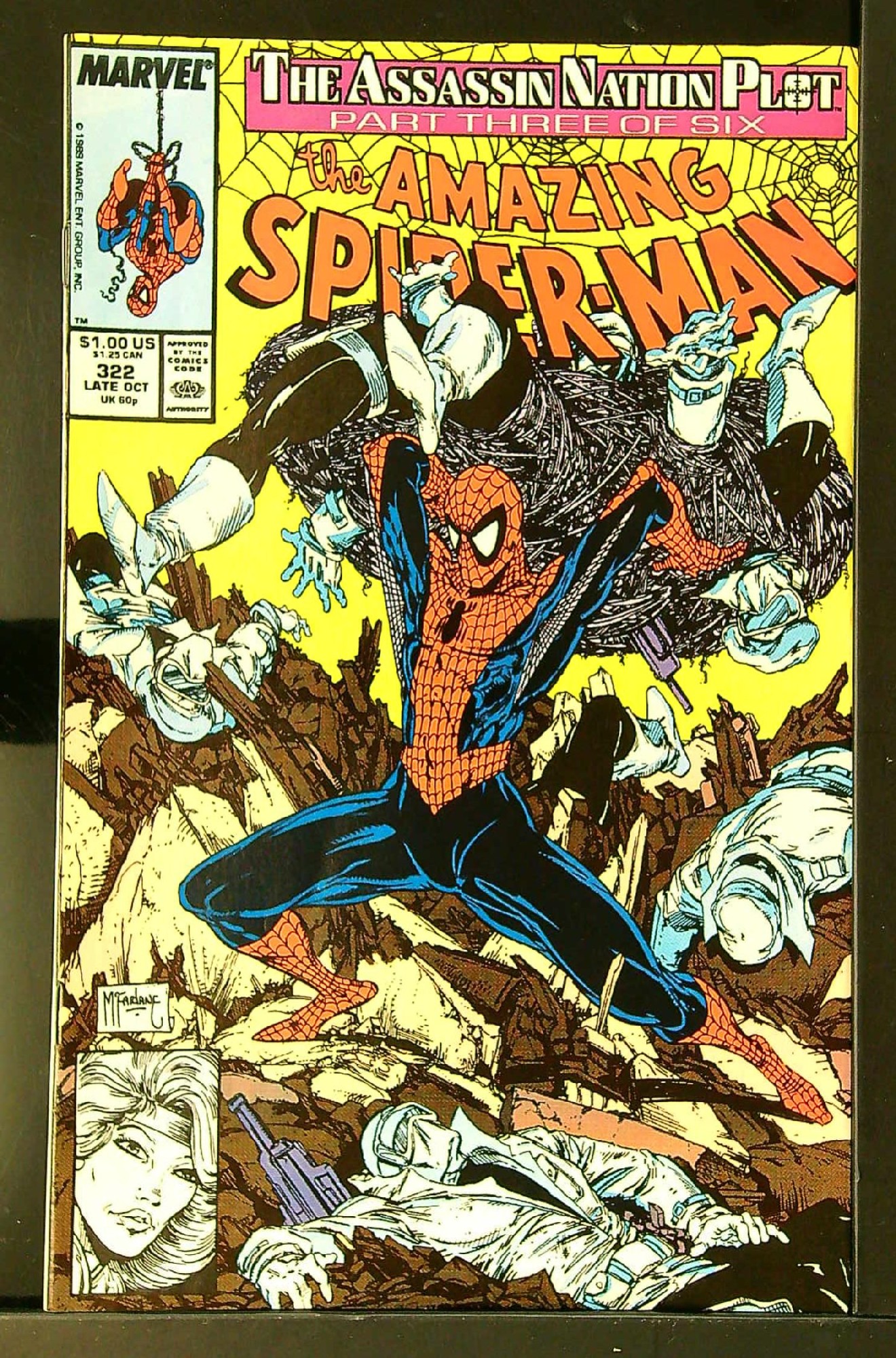ACTUAL SCAN OF COMIC!<br> Cover of Amazing Spider-Man (Vol 1) #322. One of 250,000 Vintage American Comics on sale from Krypton!
