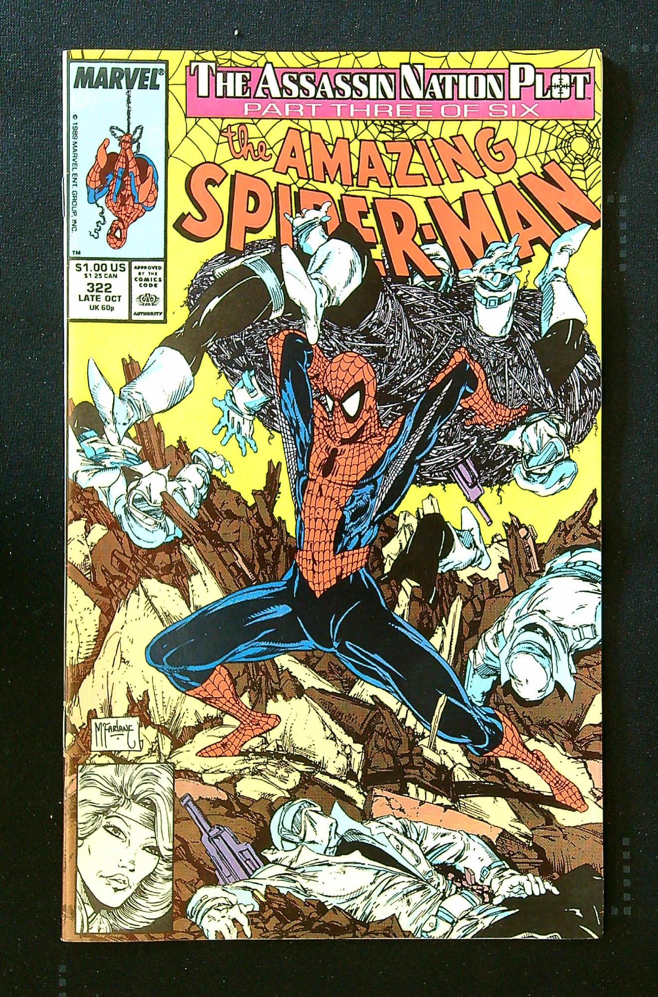 ACTUAL SCAN OF COMIC!<br> Cover of Amazing Spider-Man (Vol 1) #322. One of 250,000 Vintage American Comics on sale from Krypton!