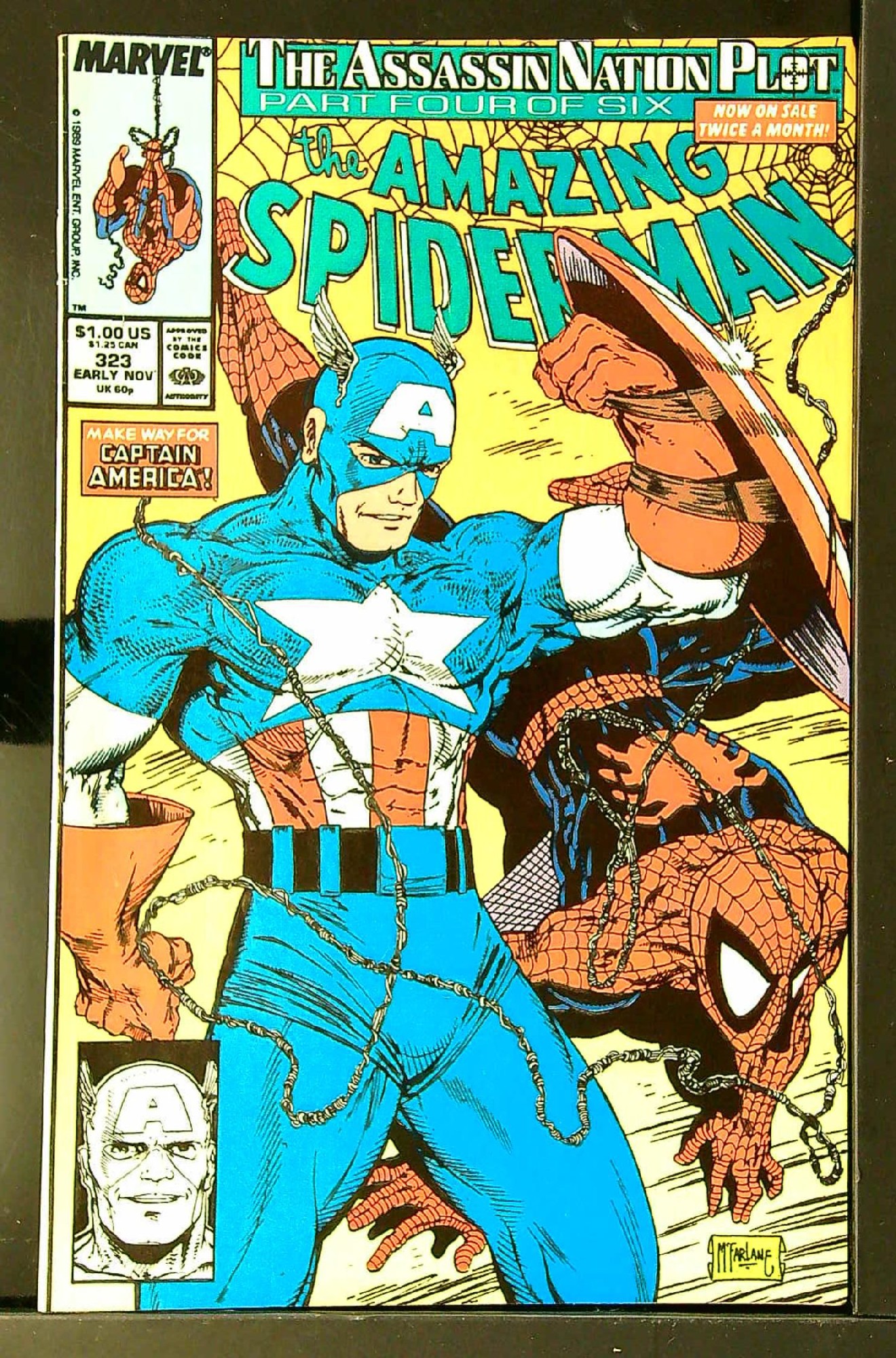 ACTUAL SCAN OF COMIC!<br> Cover of Amazing Spider-Man (Vol 1) #323. One of 250,000 Vintage American Comics on sale from Krypton!
