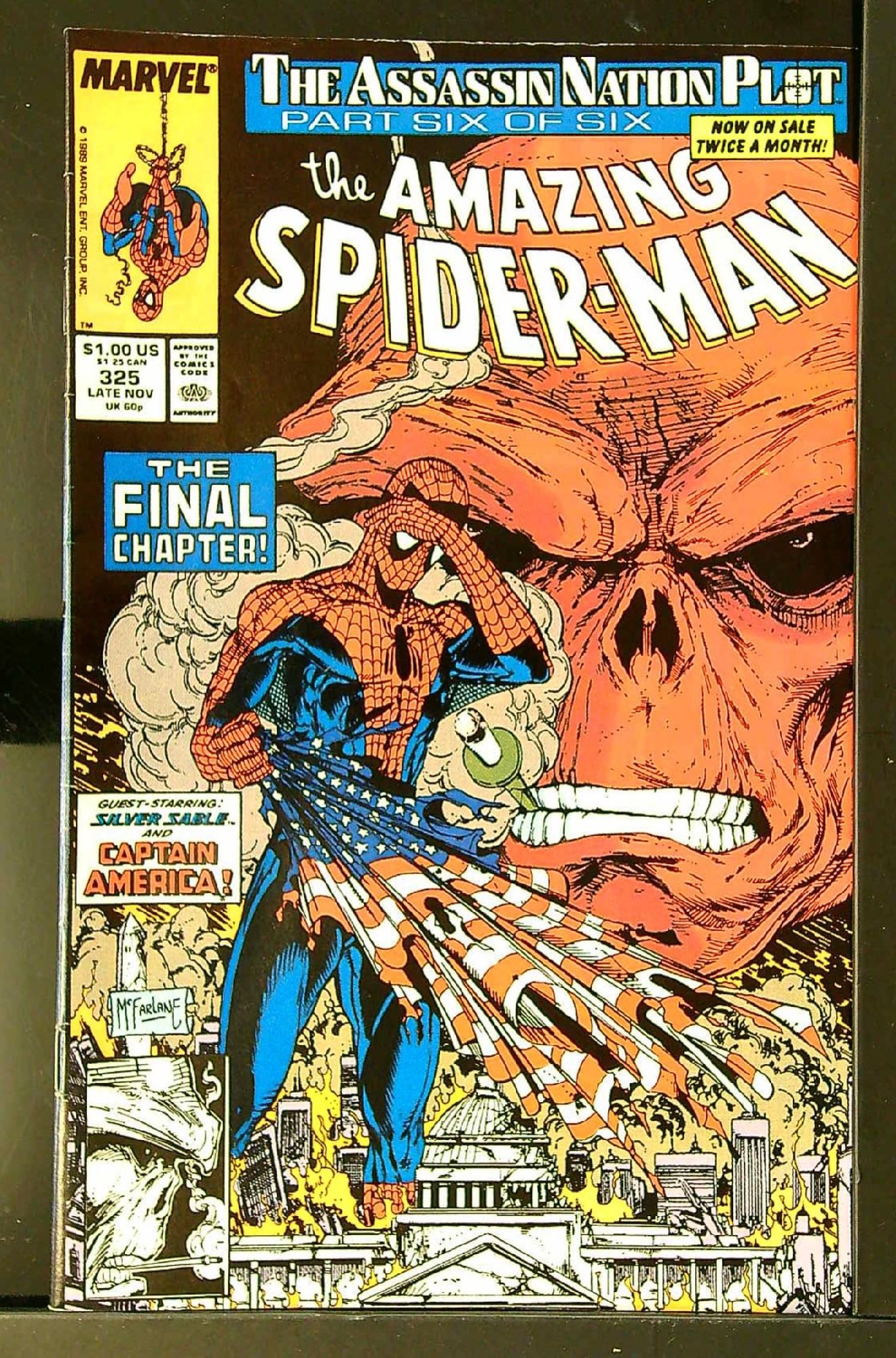 ACTUAL SCAN OF COMIC!<br> Cover of Amazing Spider-Man (Vol 1) #325. One of 250,000 Vintage American Comics on sale from Krypton!
