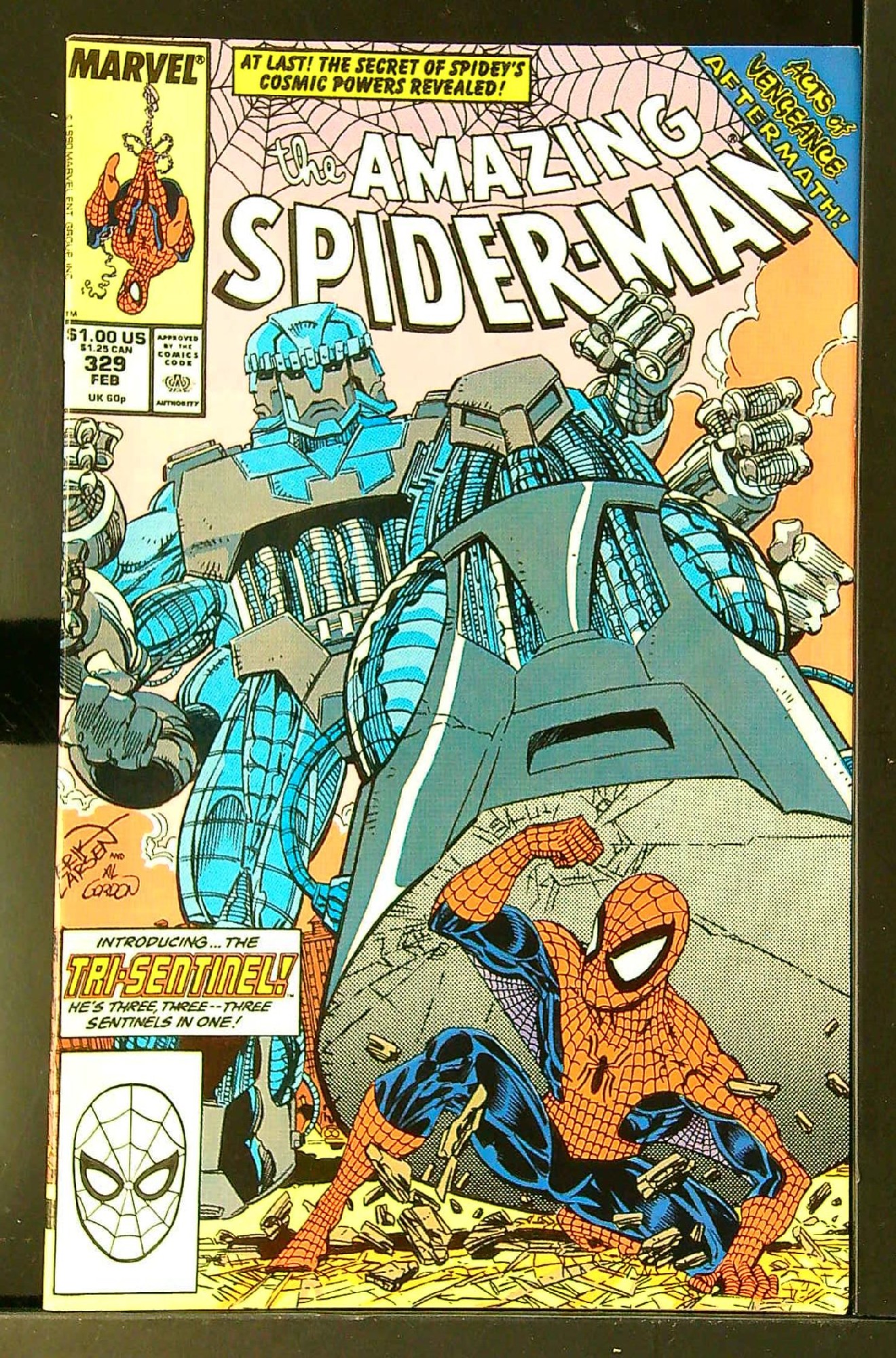 ACTUAL SCAN OF COMIC!<br> Cover of Amazing Spider-Man (Vol 1) #329. One of 250,000 Vintage American Comics on sale from Krypton!