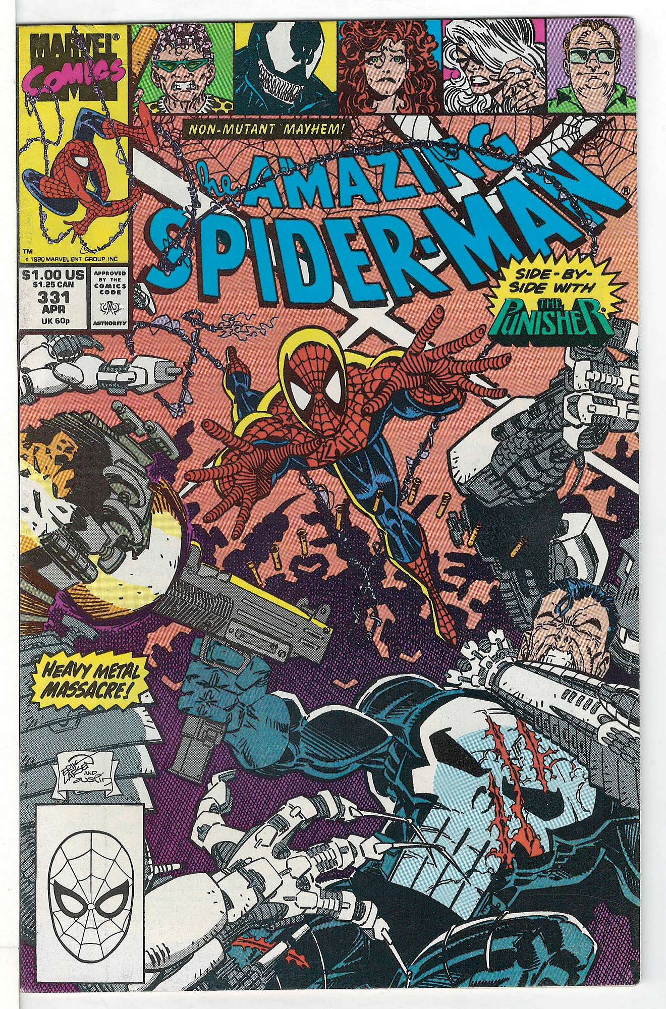 ACTUAL SCAN OF COMIC!<br> Cover of Amazing Spider-Man (Vol 1) #331. One of 250,000 Vintage American Comics on sale from Krypton!