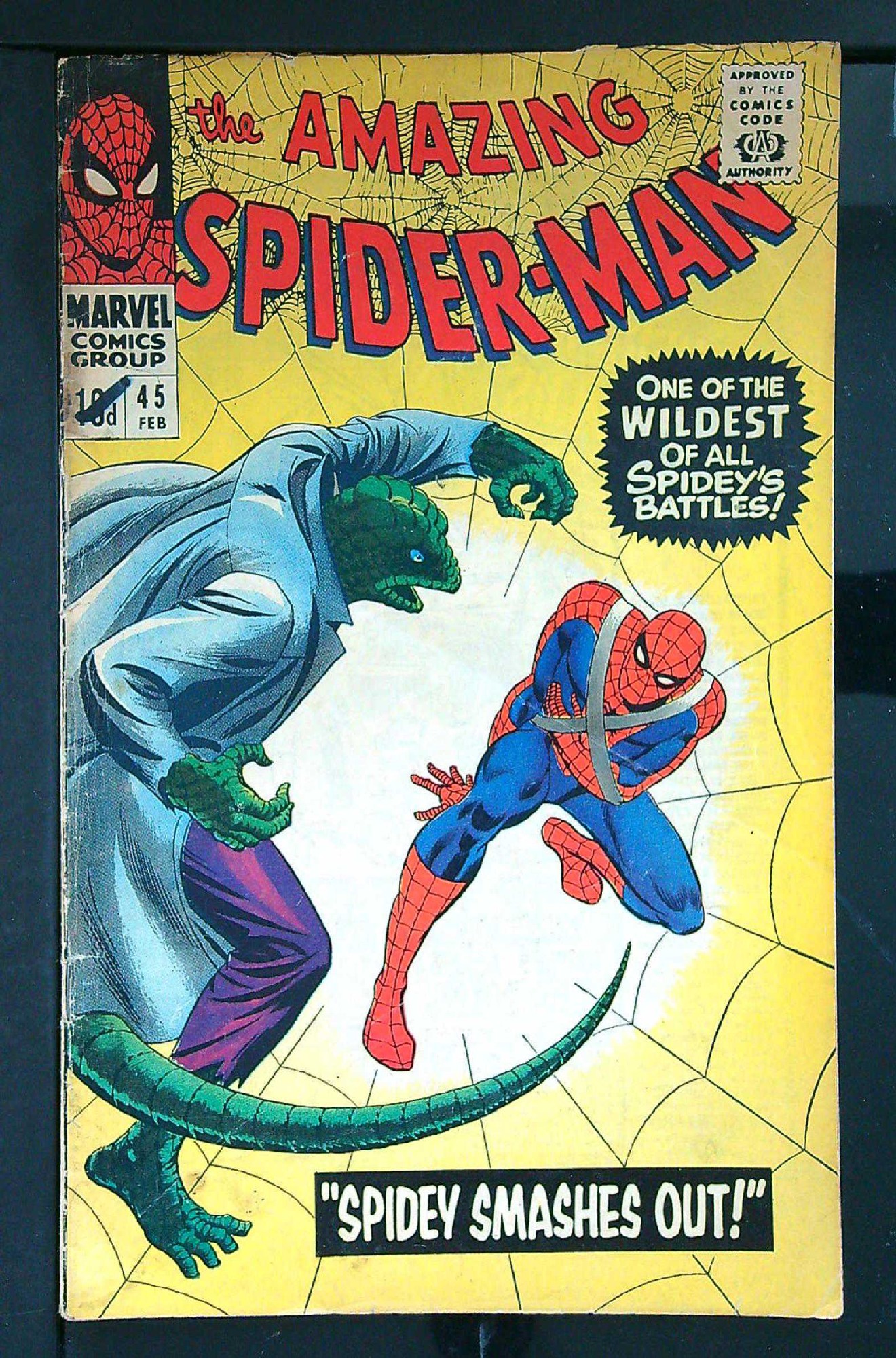 Cover of Amazing Spider-Man (Vol 1) #45. One of 250,000 Vintage American Comics on sale from Krypton!