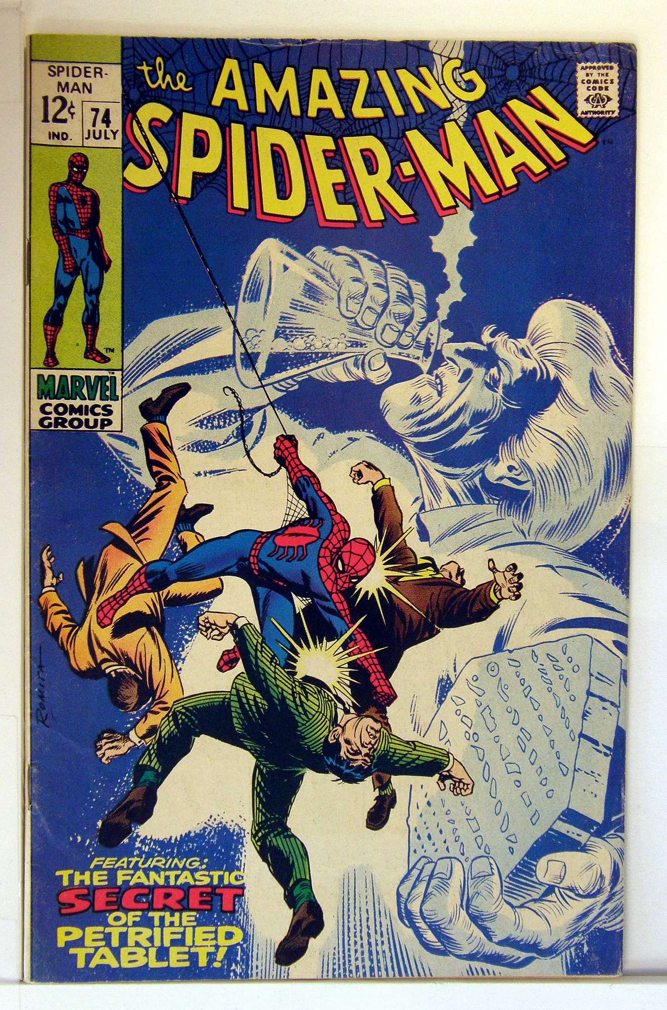 ACTUAL SCAN OF COMIC!<br> Cover of Amazing Spider-Man (Vol 1) #74. One of 250,000 Vintage American Comics on sale from Krypton!