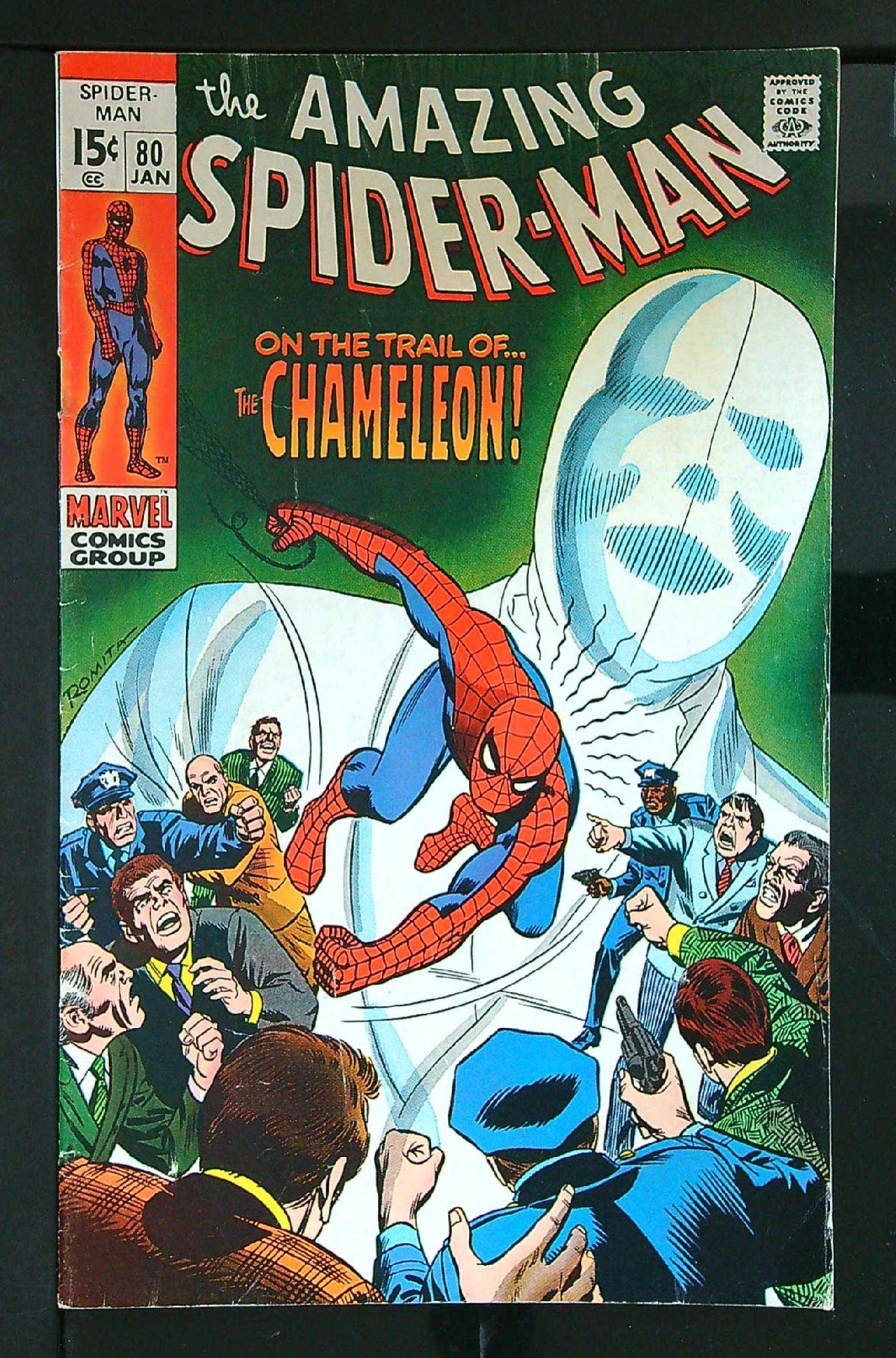 ACTUAL SCAN OF COMIC!<br> Cover of Amazing Spider-Man (Vol 1) #80. One of 250,000 Vintage American Comics on sale from Krypton!
