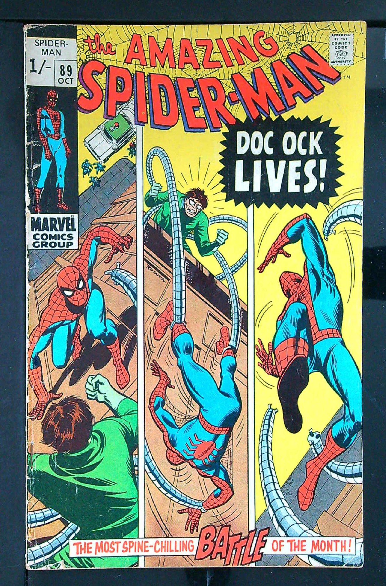 Cover of Amazing Spider-Man (Vol 1) #89. One of 250,000 Vintage American Comics on sale from Krypton!