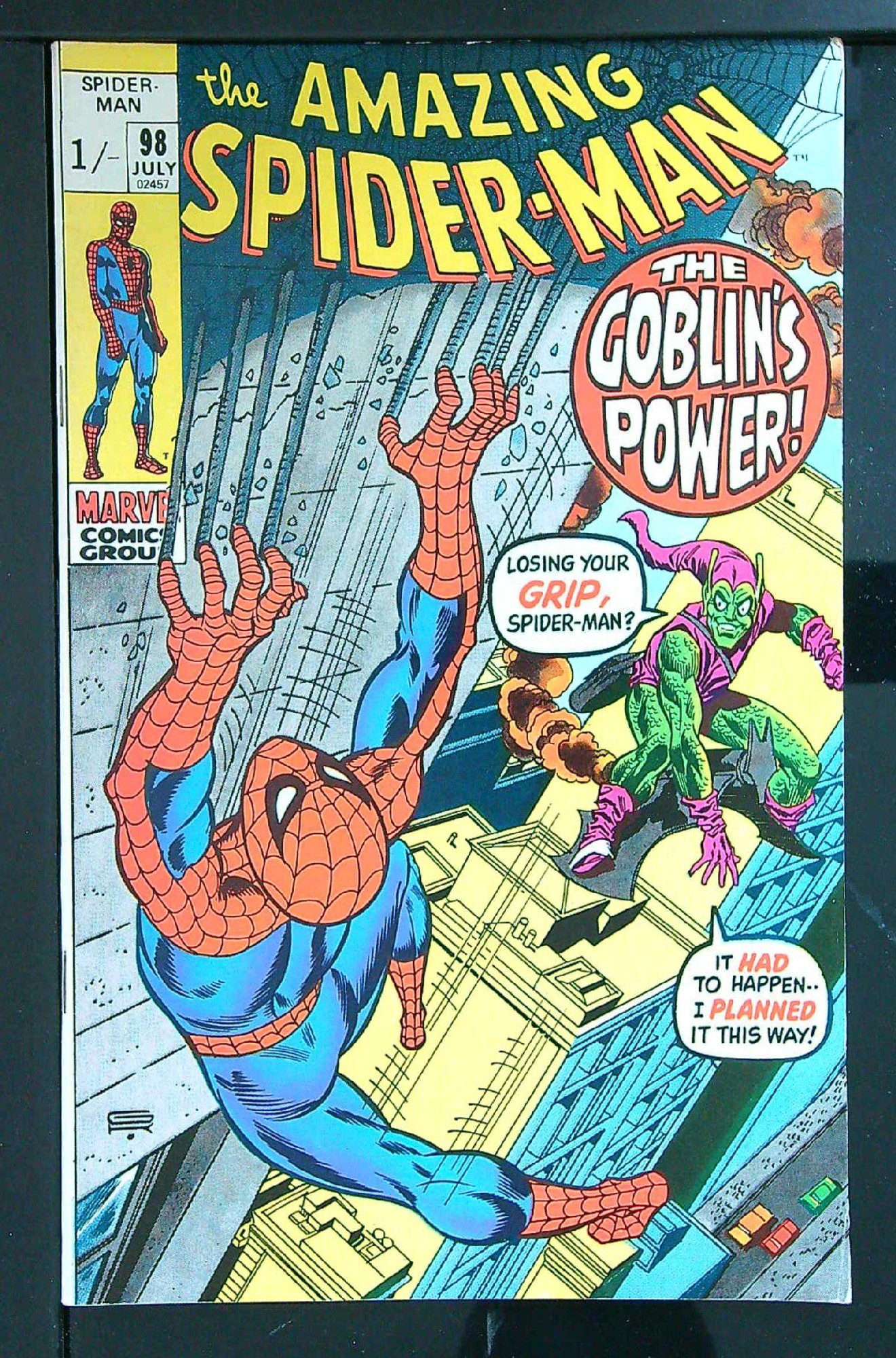 Cover of Amazing Spider-Man (Vol 1) #98. One of 250,000 Vintage American Comics on sale from Krypton!