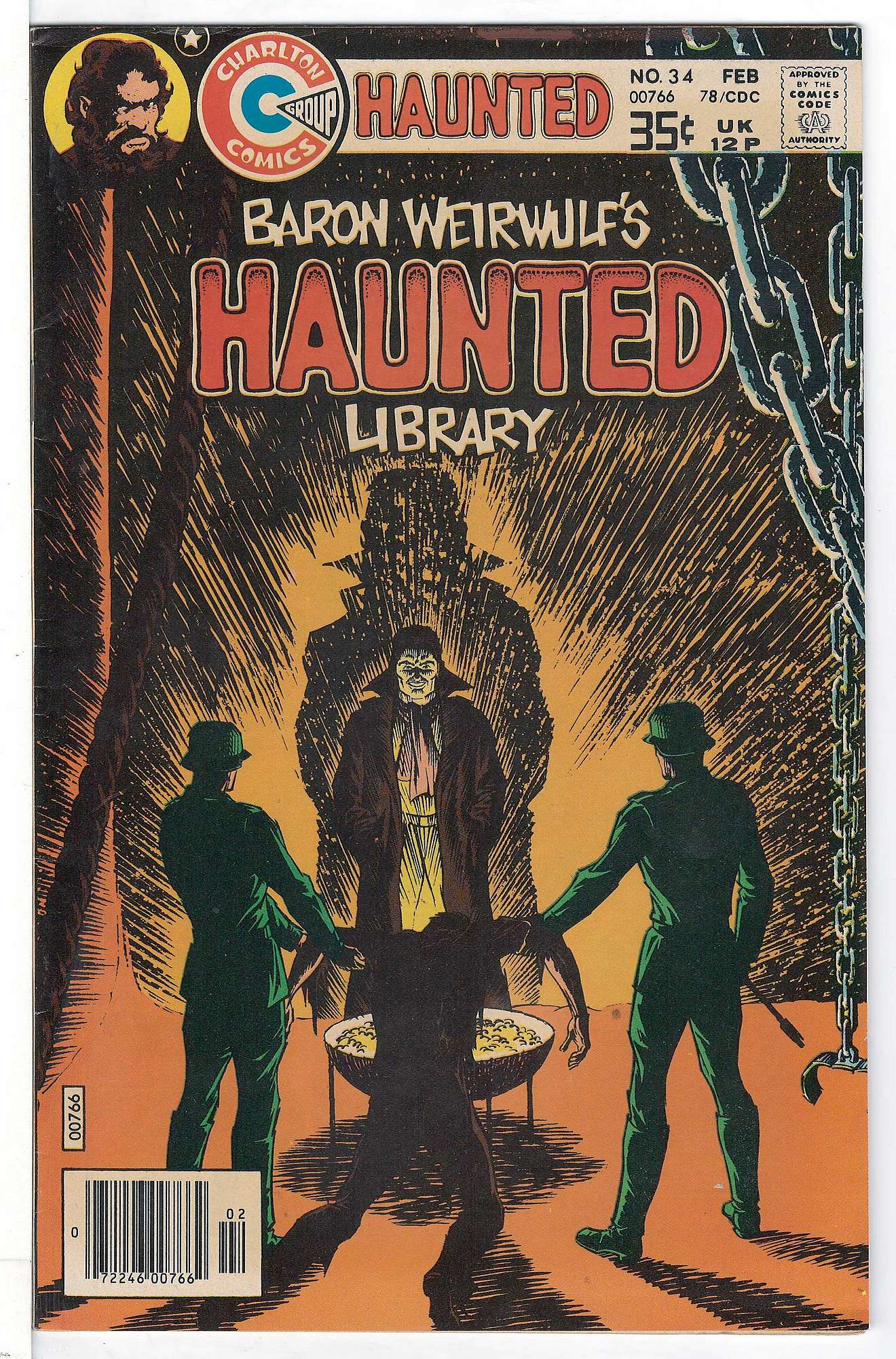 Cover of Haunted (Vol 1) #34. One of 250,000 Vintage American Comics on sale from Krypton!