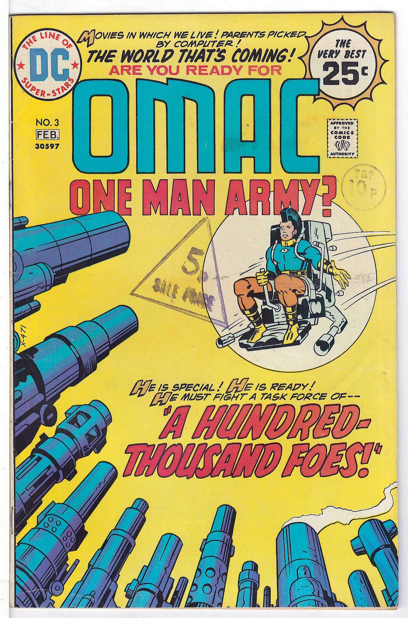 Cover of Omac (Vol 1) One Man Army Corps #3. One of 250,000 Vintage American Comics on sale from Krypton!