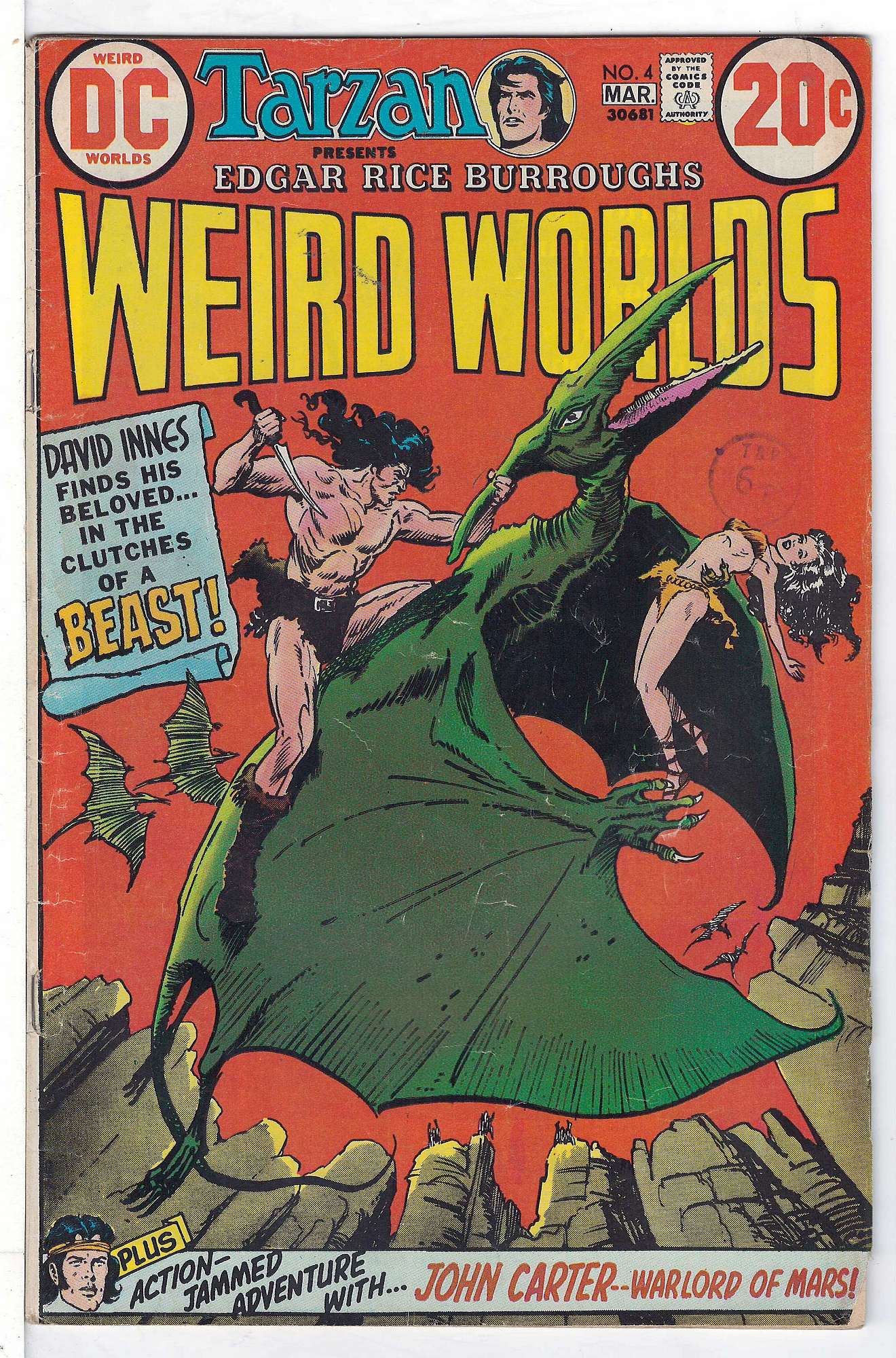 Cover of Weird Worlds (Vol 1) #4. One of 250,000 Vintage American Comics on sale from Krypton!