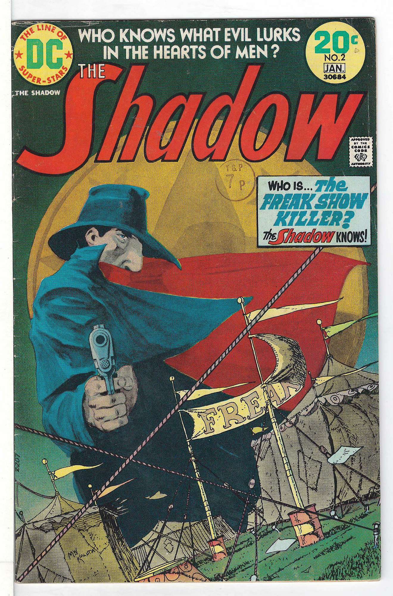 ACTUAL SCAN OF COMIC!<br>Stamp on Cover - See Scan Cover of Shadow (Vol 1) The #2. One of 250,000 Vintage American Comics on sale from Krypton!