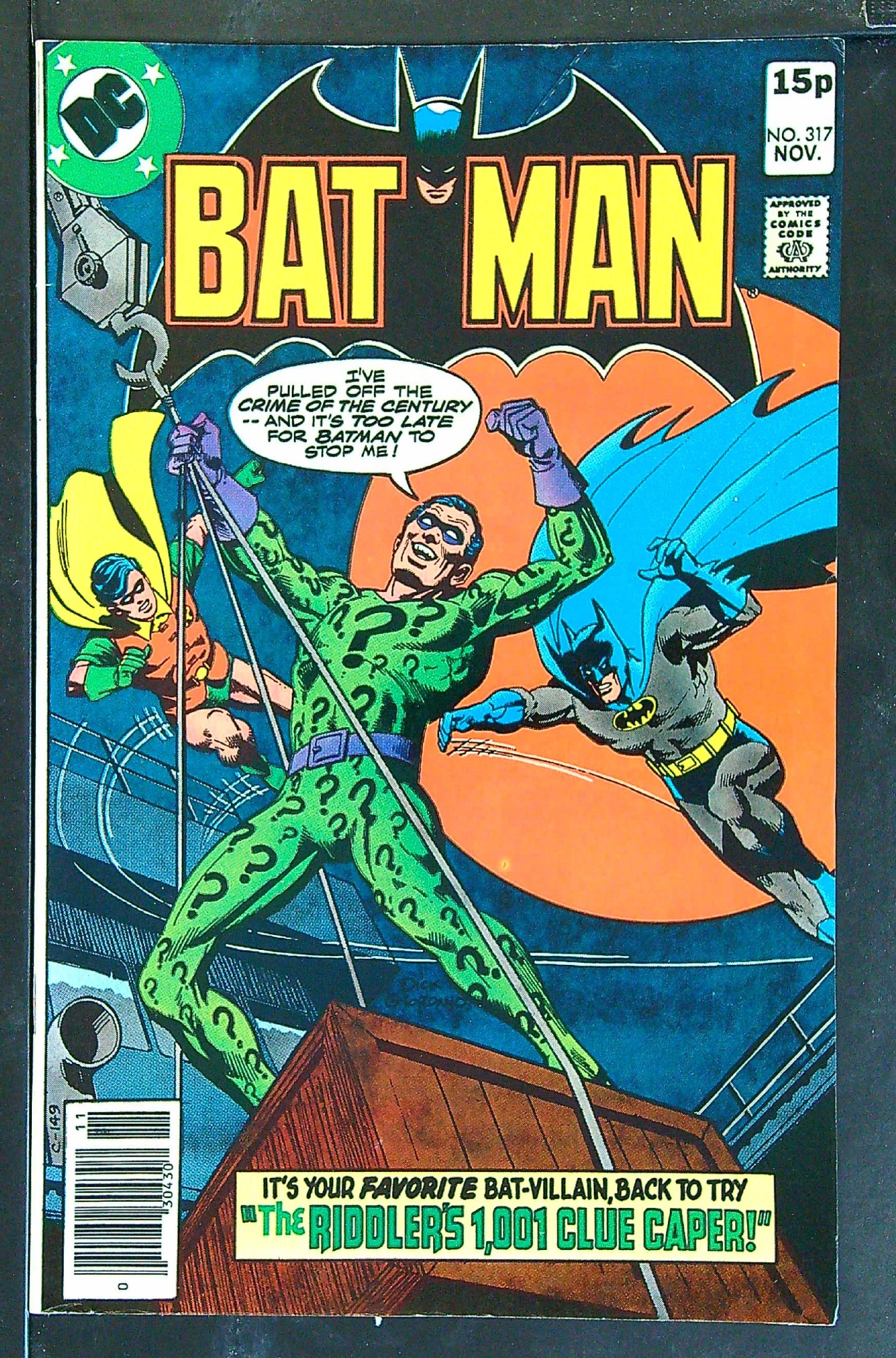 Cover of Batman #317. One of 250,000 Vintage American Comics on sale from Krypton!
