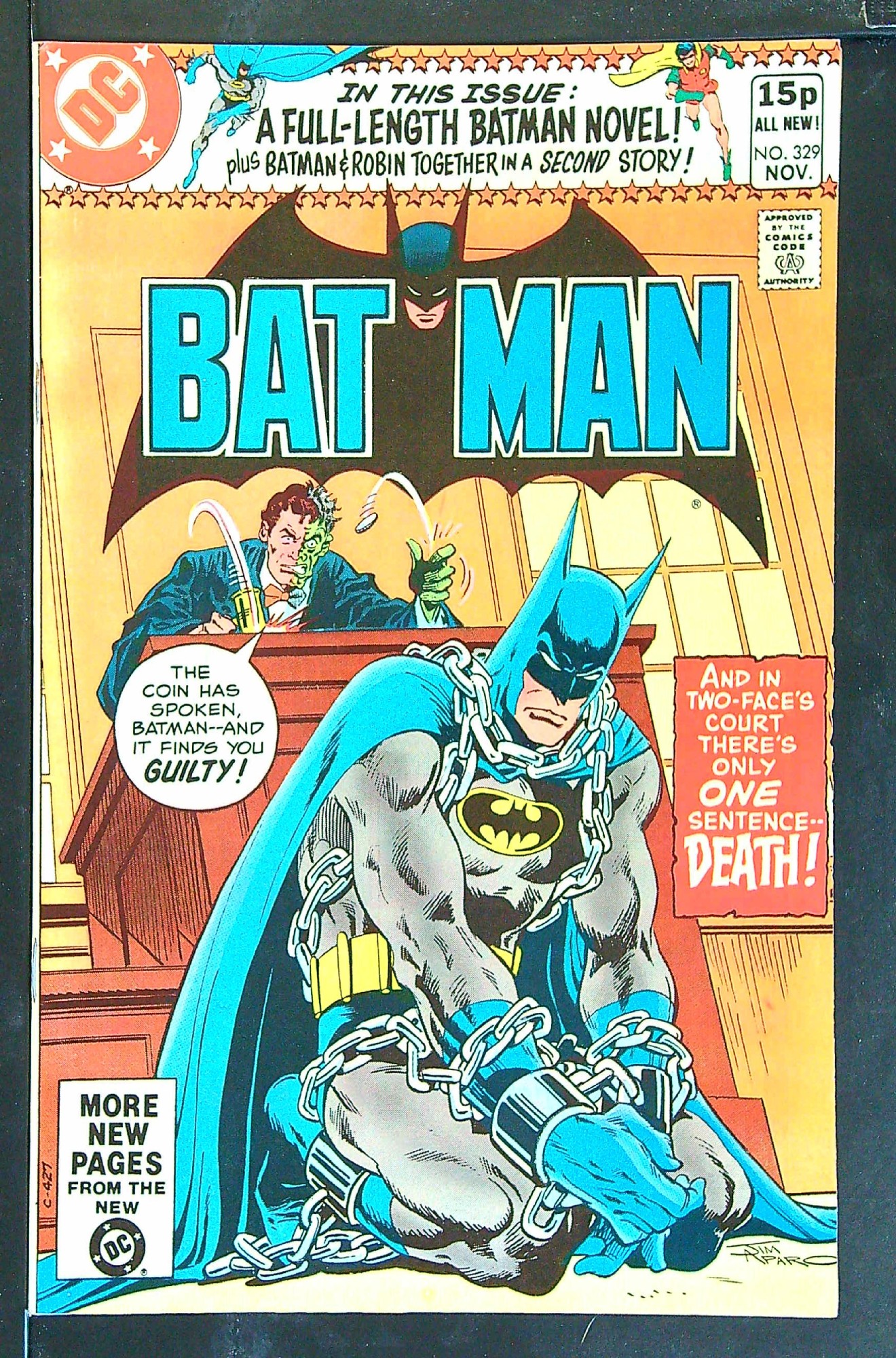 Cover of Batman #329. One of 250,000 Vintage American Comics on sale from Krypton!