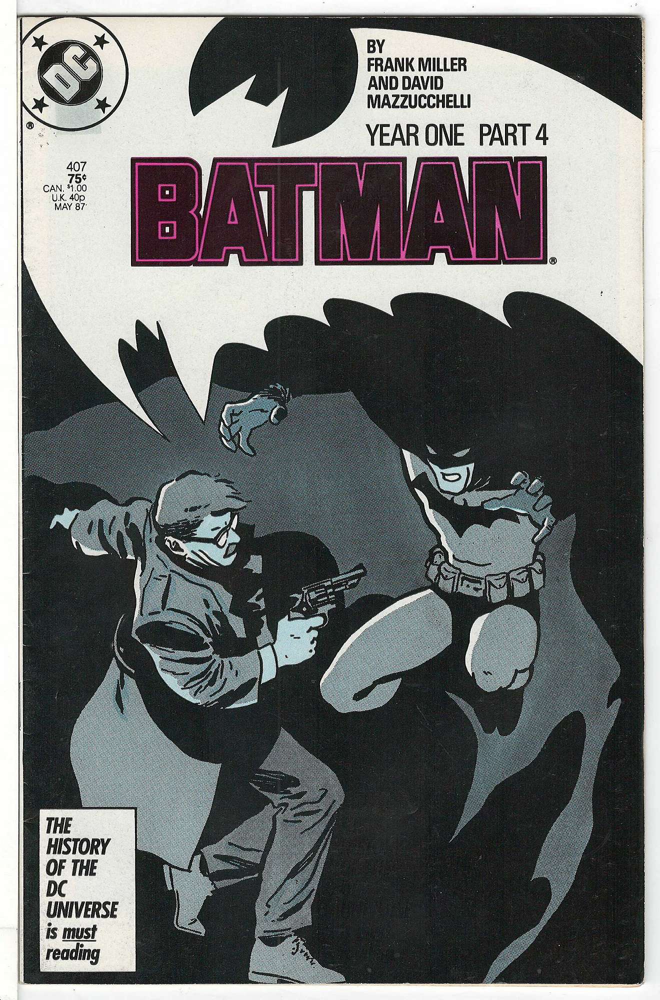 Cover of Batman #407. One of 250,000 Vintage American Comics on sale from Krypton!