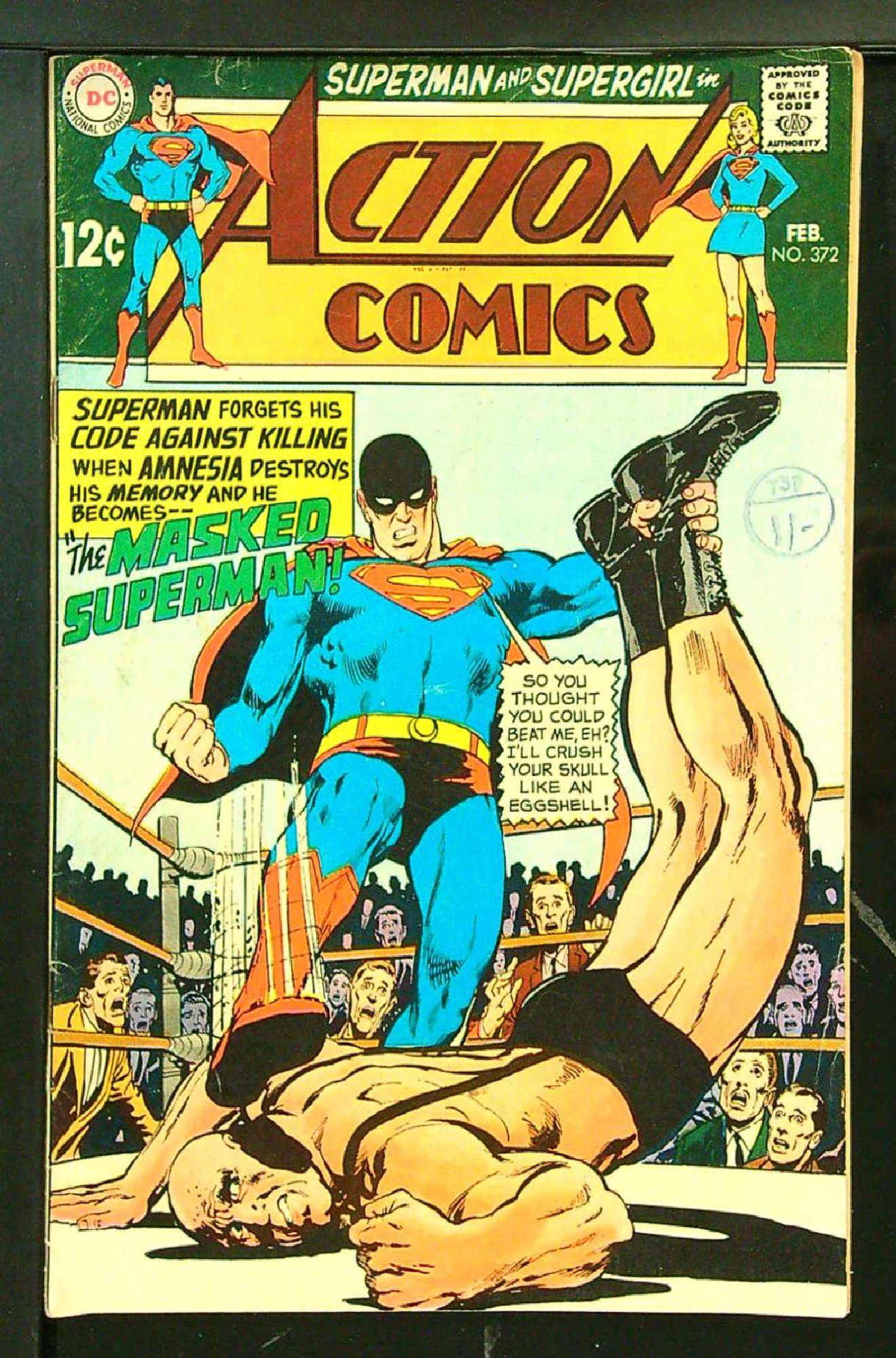 Cover of Action Comics (Vol 1) #372. One of 250,000 Vintage American Comics on sale from Krypton!