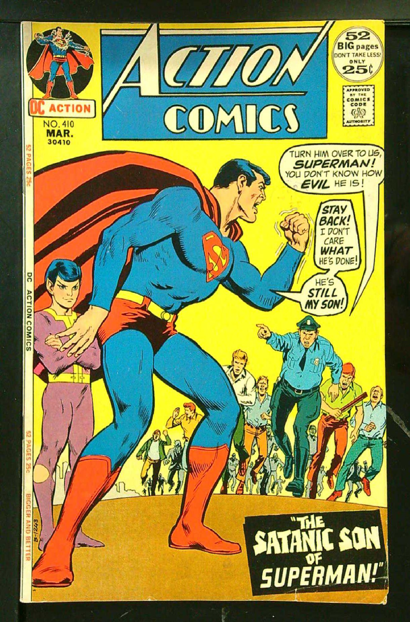 Cover of Action Comics (Vol 1) #410. One of 250,000 Vintage American Comics on sale from Krypton!