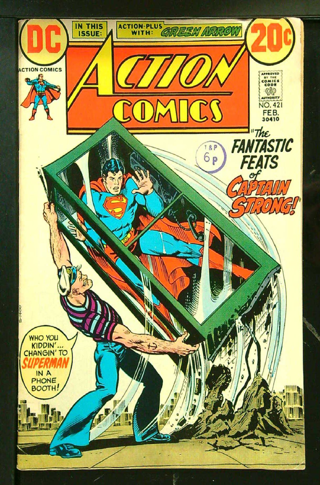 Cover of Action Comics (Vol 1) #421. One of 250,000 Vintage American Comics on sale from Krypton!