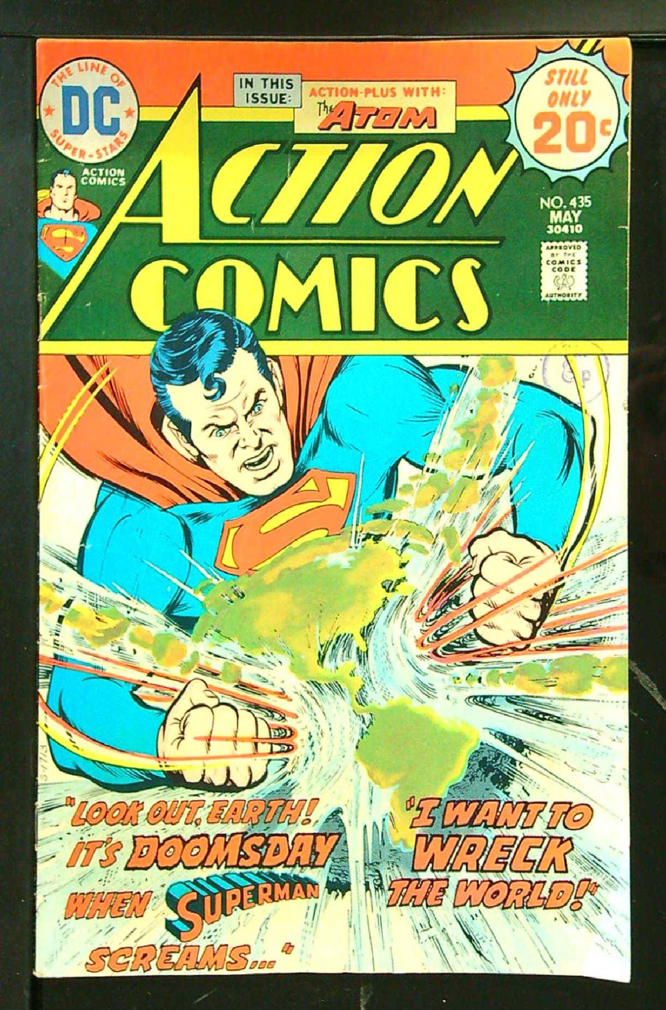 Cover of Action Comics (Vol 1) #435. One of 250,000 Vintage American Comics on sale from Krypton!