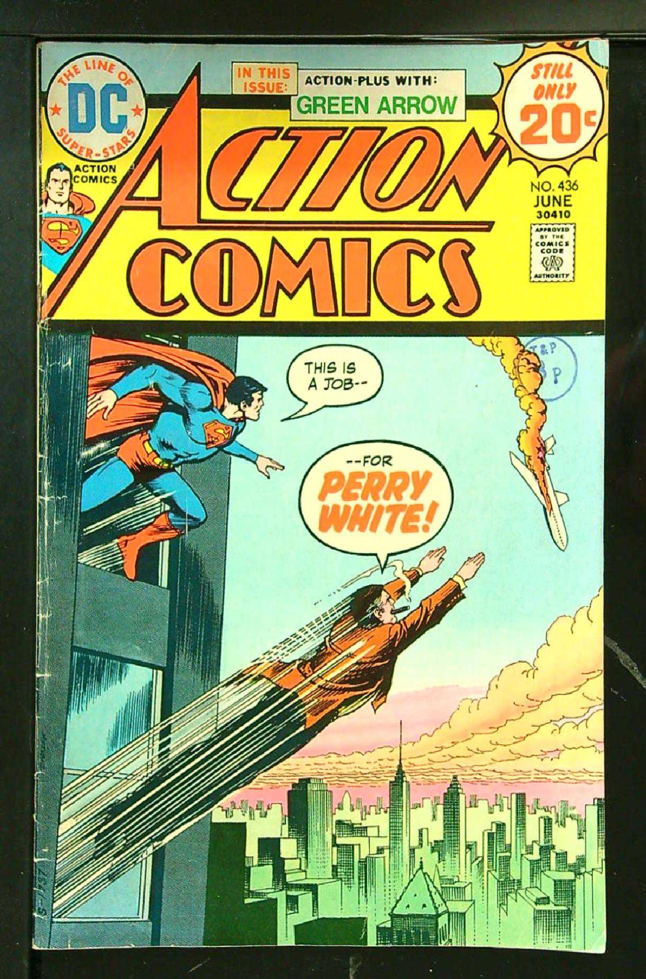 Cover of Action Comics (Vol 1) #436. One of 250,000 Vintage American Comics on sale from Krypton!