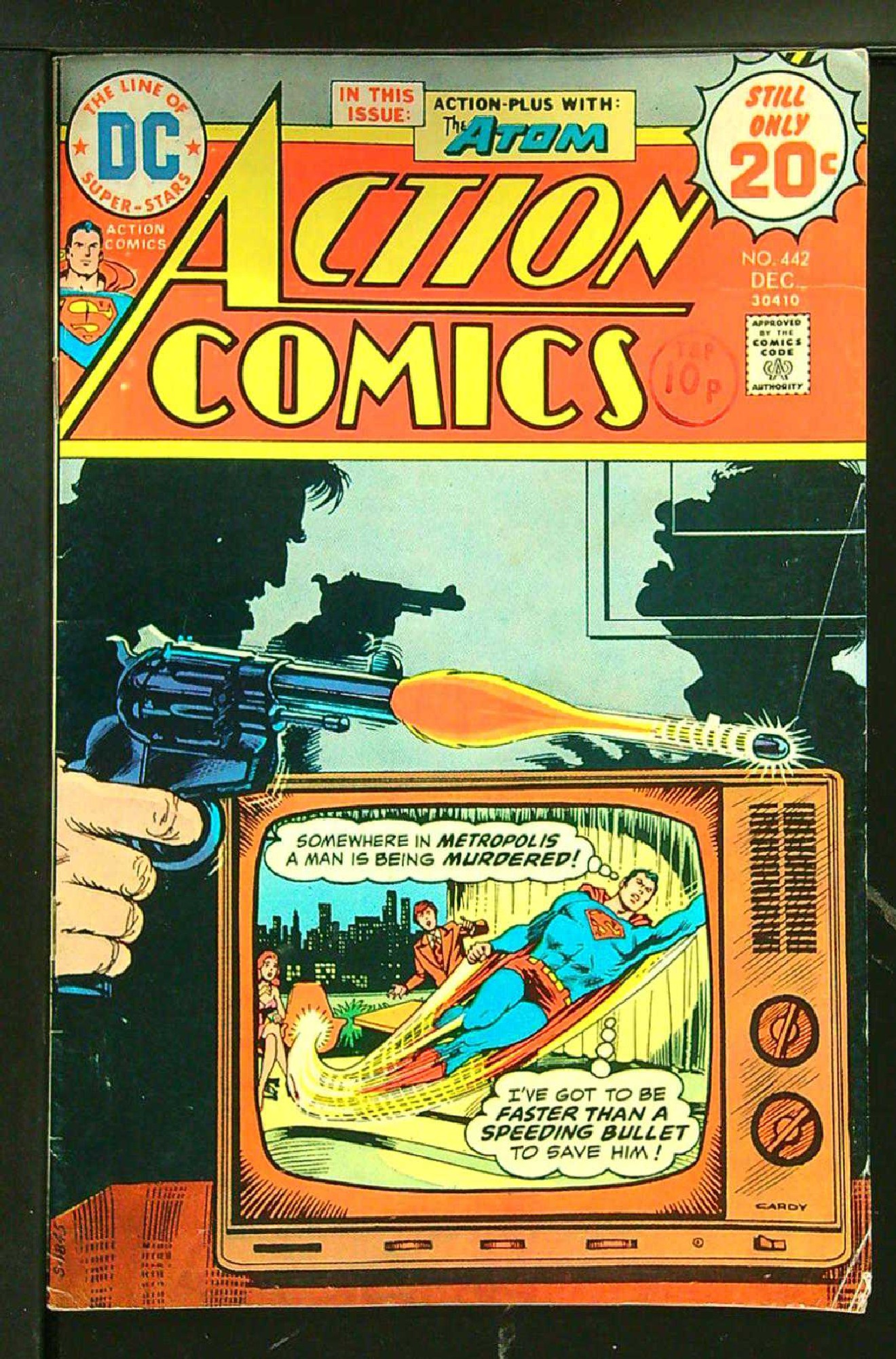 Cover of Action Comics (Vol 1) #442. One of 250,000 Vintage American Comics on sale from Krypton!