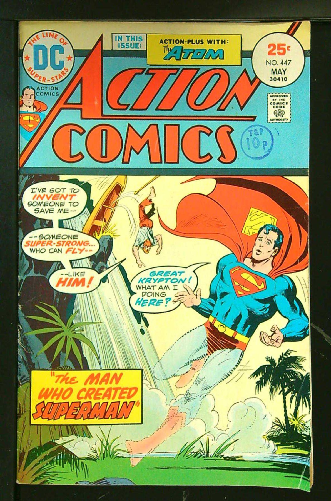Cover of Action Comics (Vol 1) #447. One of 250,000 Vintage American Comics on sale from Krypton!