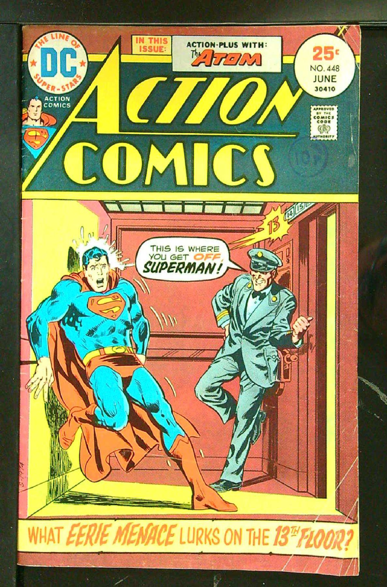Cover of Action Comics (Vol 1) #448. One of 250,000 Vintage American Comics on sale from Krypton!