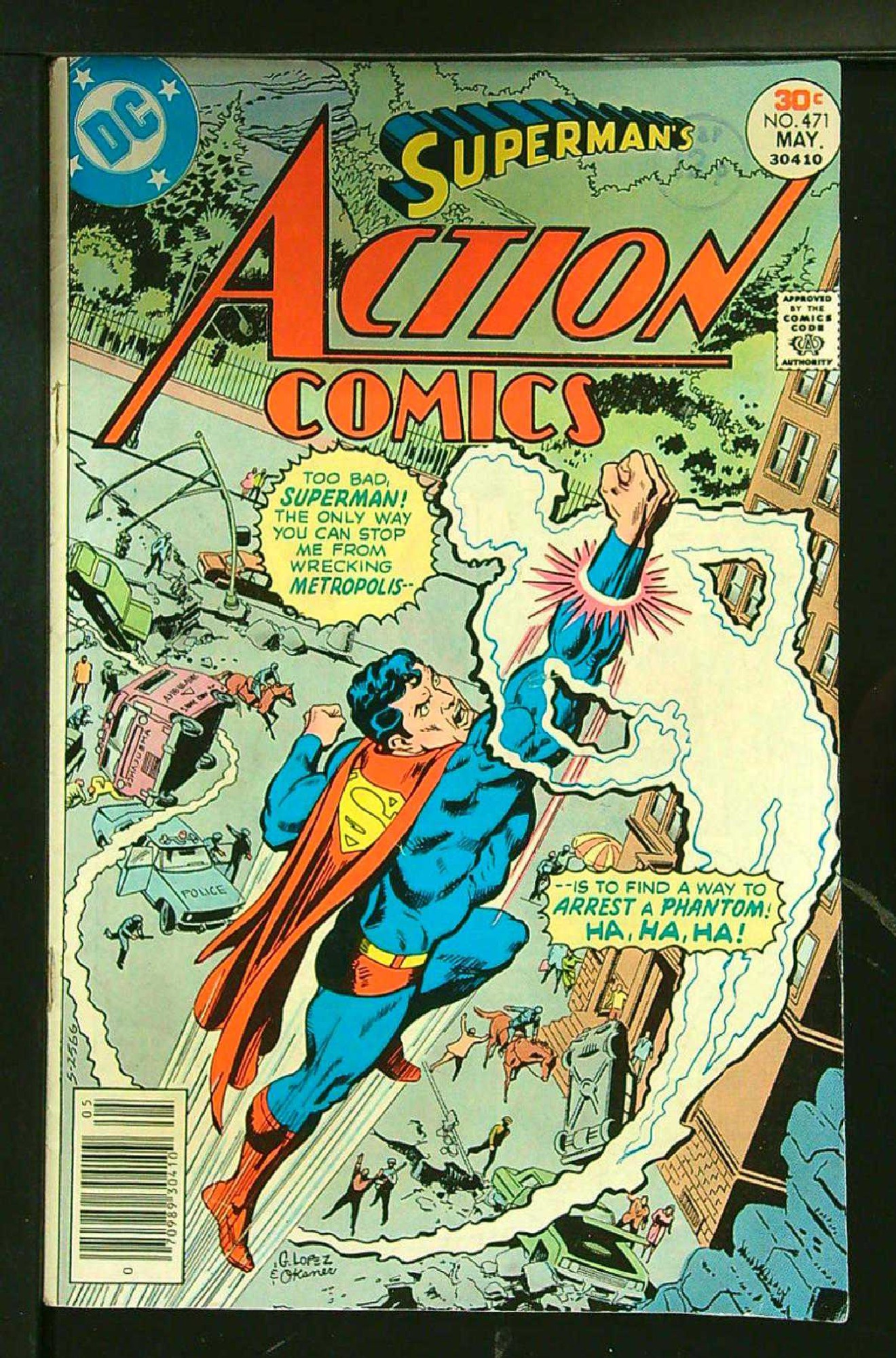 Cover of Action Comics (Vol 1) #471. One of 250,000 Vintage American Comics on sale from Krypton!