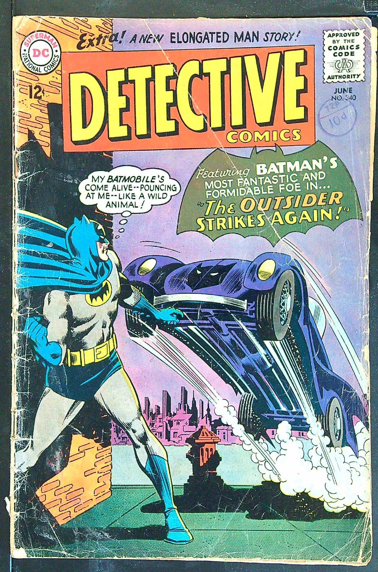Cover of Detective Comics #340. One of 250,000 Vintage American Comics on sale from Krypton!
