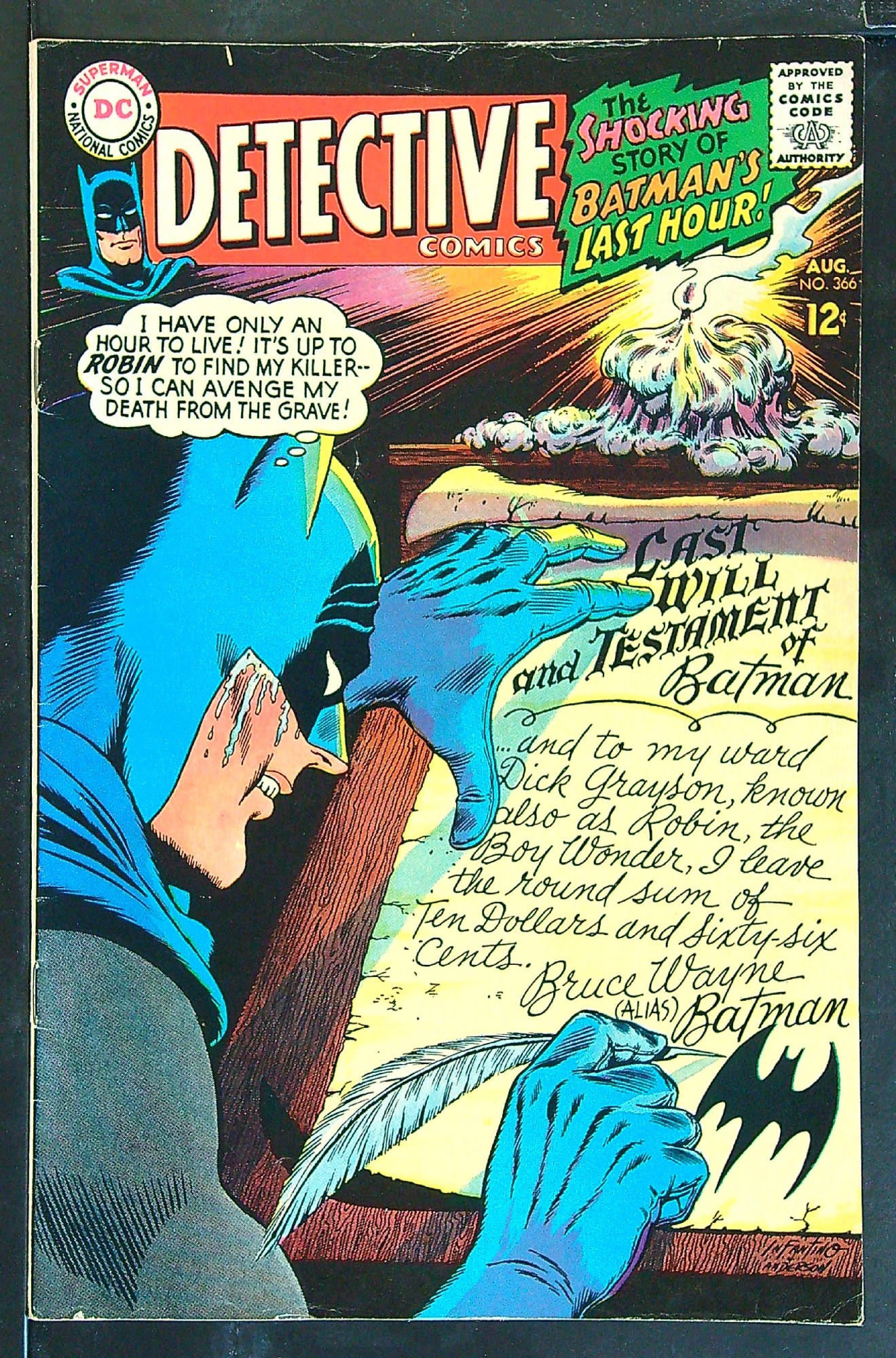Cover of Detective Comics #366. One of 250,000 Vintage American Comics on sale from Krypton!