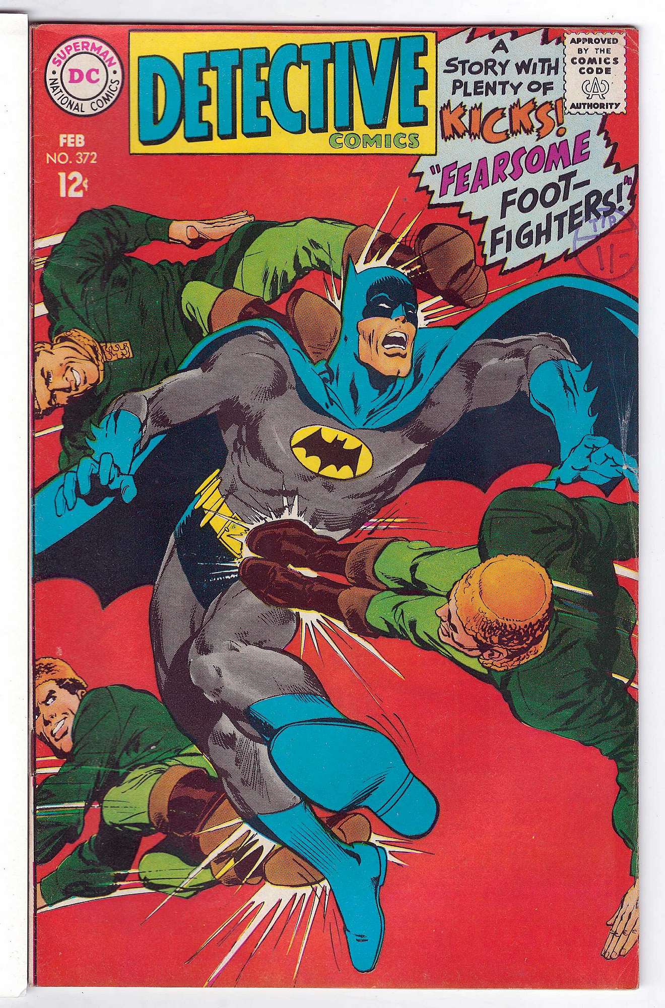 Cover of Detective Comics #372. One of 250,000 Vintage American Comics on sale from Krypton!