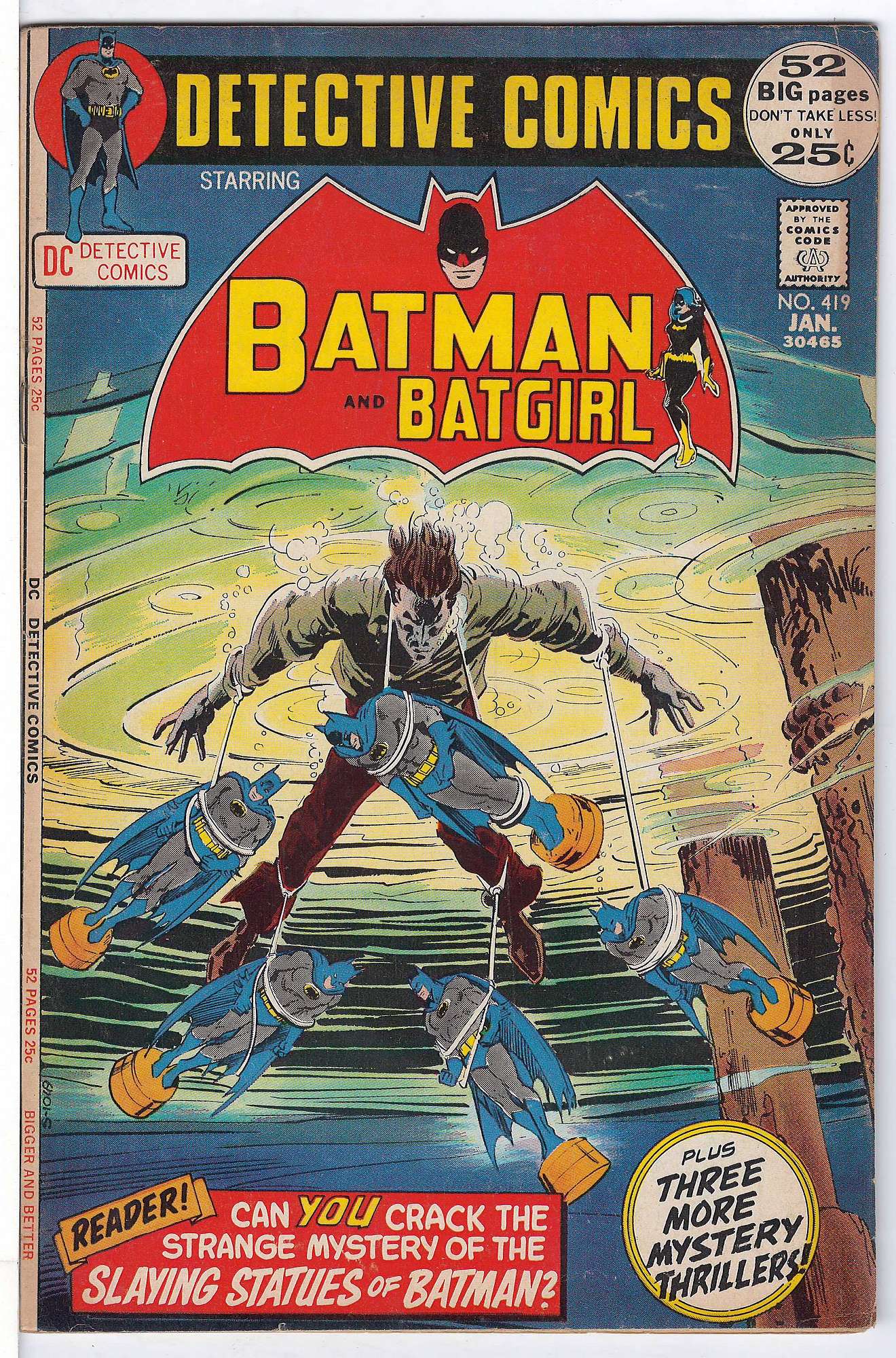 Cover of Detective Comics #419. One of 250,000 Vintage American Comics on sale from Krypton!