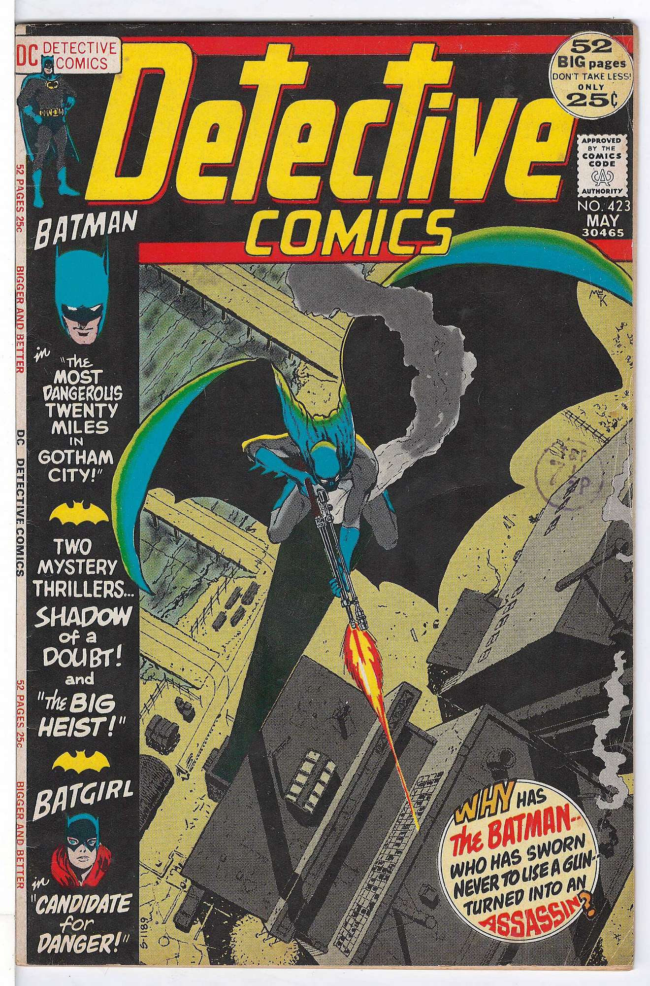 Cover of Detective Comics #423. One of 250,000 Vintage American Comics on sale from Krypton!