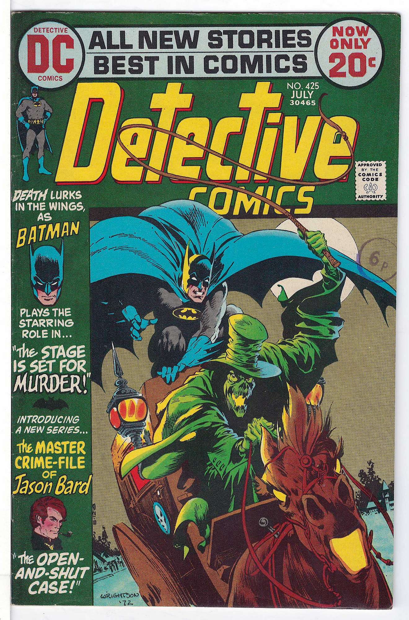 Cover of Detective Comics #425. One of 250,000 Vintage American Comics on sale from Krypton!